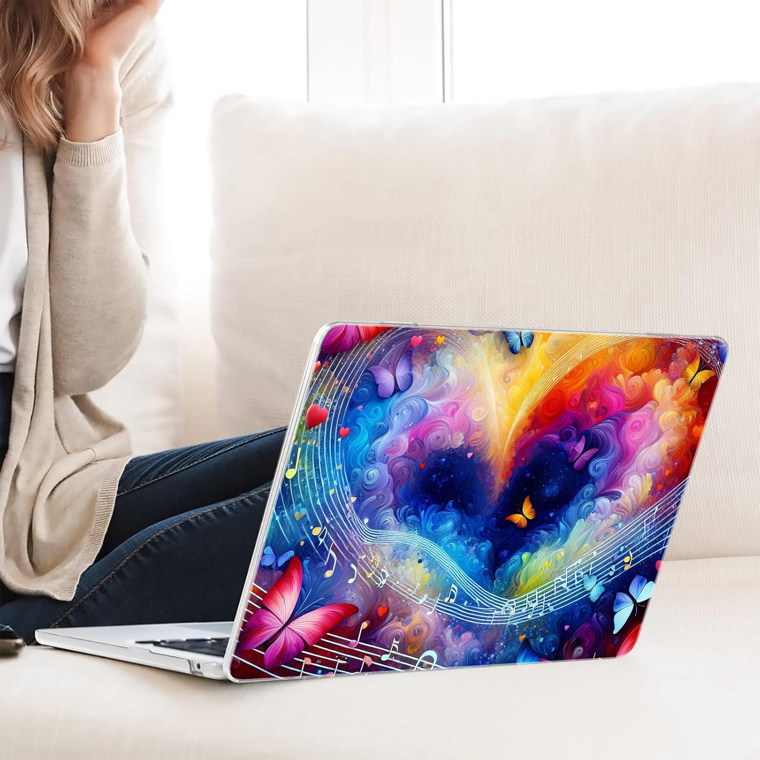 Compatible with MacBook Neo 13-inch, Hard Shell Case with Keyboard Cover and Screen Protector (A3404 A18 Pro chip, 2026 Release) - Trippy MC23244