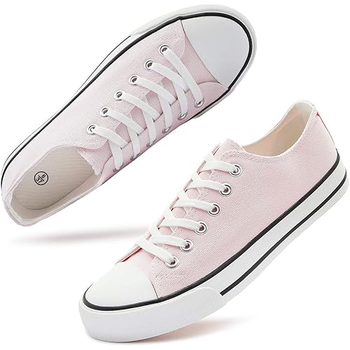 Women's Canvas Shoes Low Cut Canvas Sneaker Casual Walking Shoes