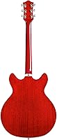 Vista 3 de Guild Guitars Starfire I DC - Guitarra eléctrica de cuerpo semihueco, rojo cereza, doble corte con cola de parada, colección Newark St