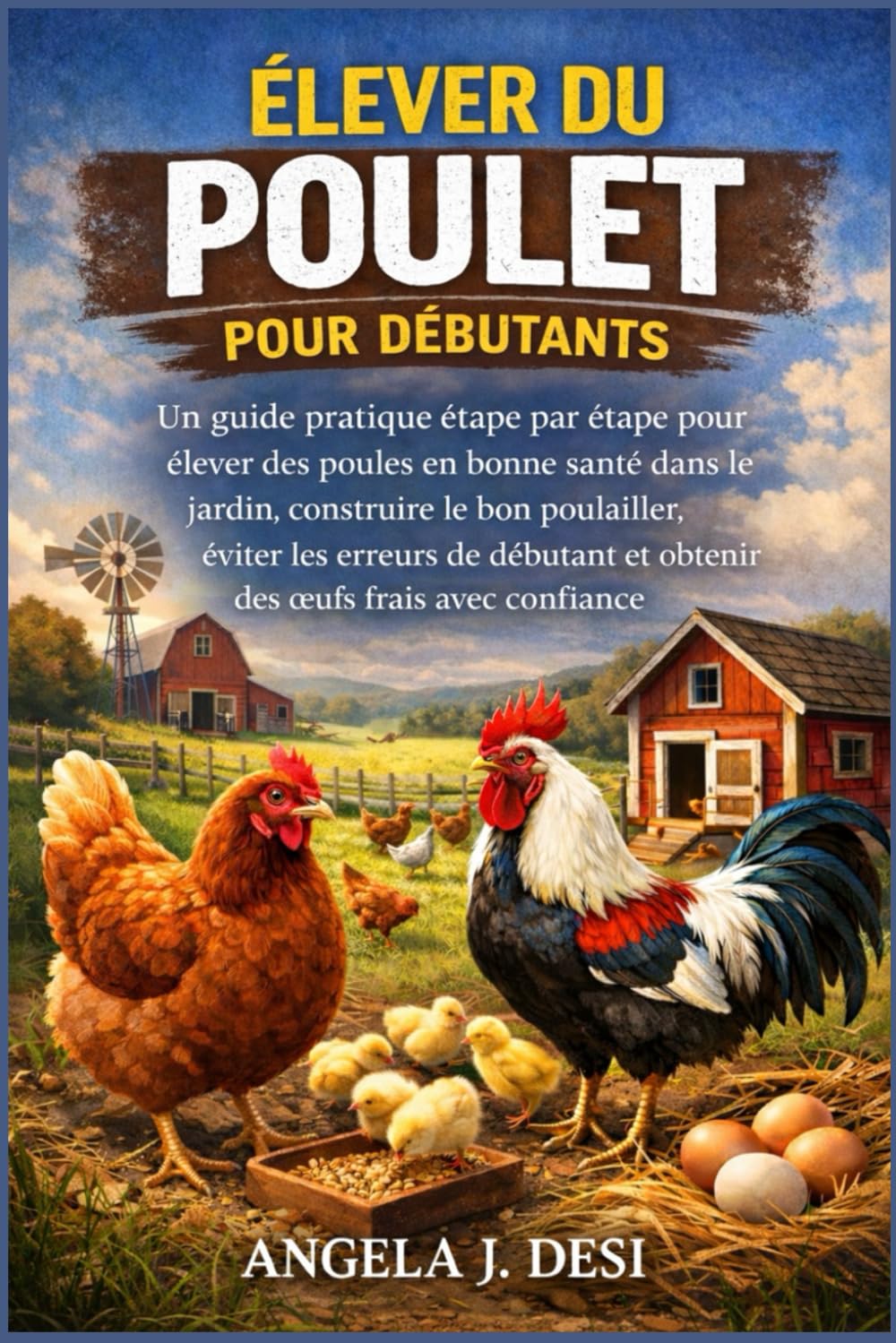ÉLEVER DU POULET POUR DÉBUTANTS: Un guide pratique étape par étape pour élever des poules en bonne santé dans le jardin, construire le bon poulailler, ... et obtenir des œufs frais avec confiance
