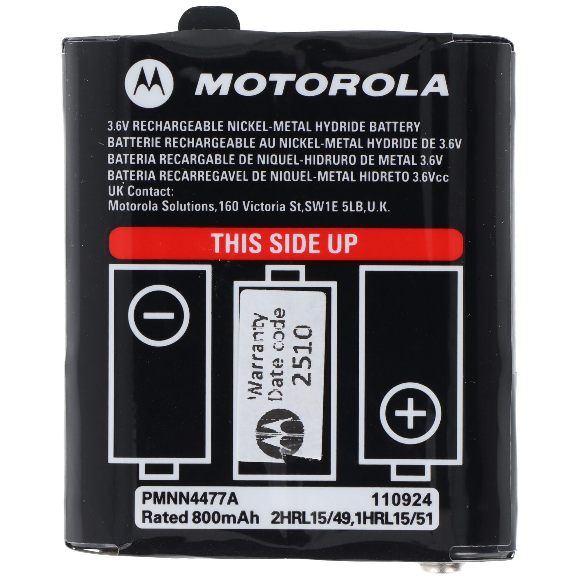 PMNN4477AR Motorola Bateria Original Serie TLKRT-62/82/92 Ni-Mh 800mAh
