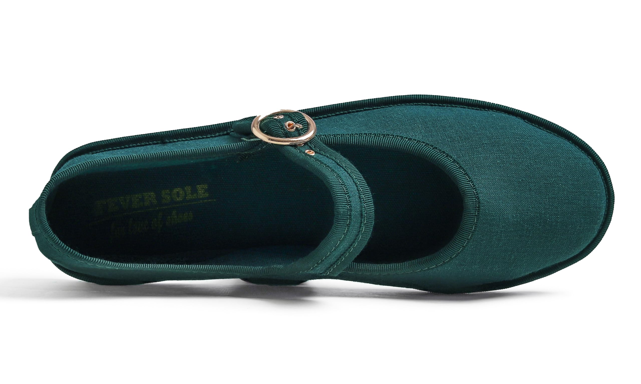 Feversole Mary Jane Halbschuhe,Flach Freizeit Tanzschuhe