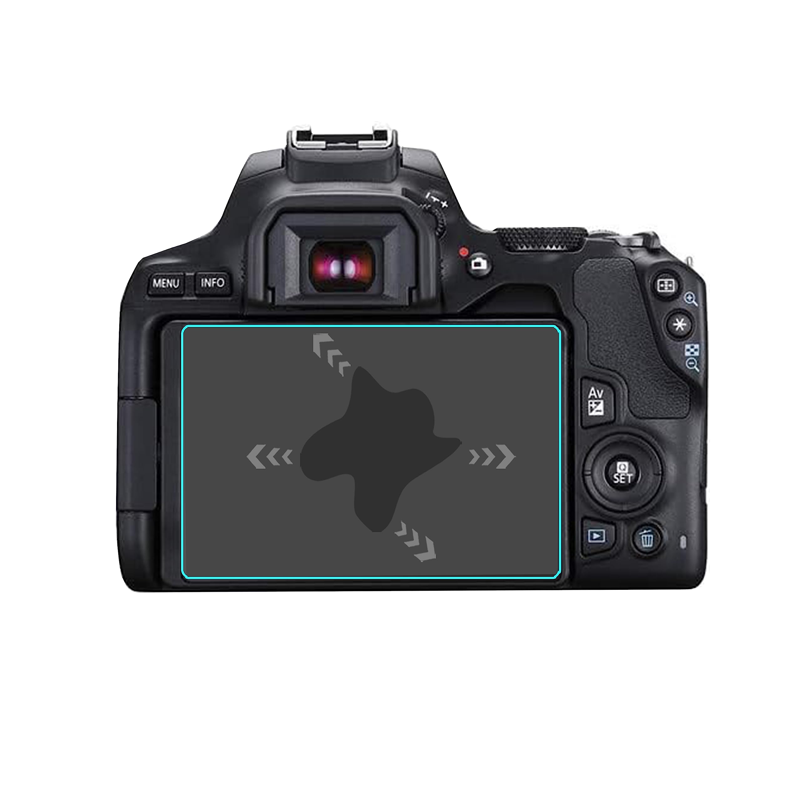 Smartect Schutzglas [3 Stück] Für Canon EOS 2000D – 9H Härte, Kratzfest & Blasenfrei, 0,3 Mm Klar