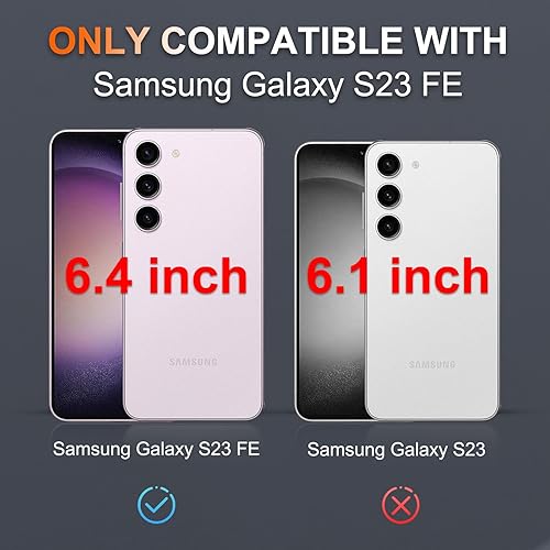 Miniatura 2 de Funda protectora para Samsung Galaxy S23 FE (no para S23), resistente y a prueba de golpes, con correa de muñeca, protector de pantalla de vidrio