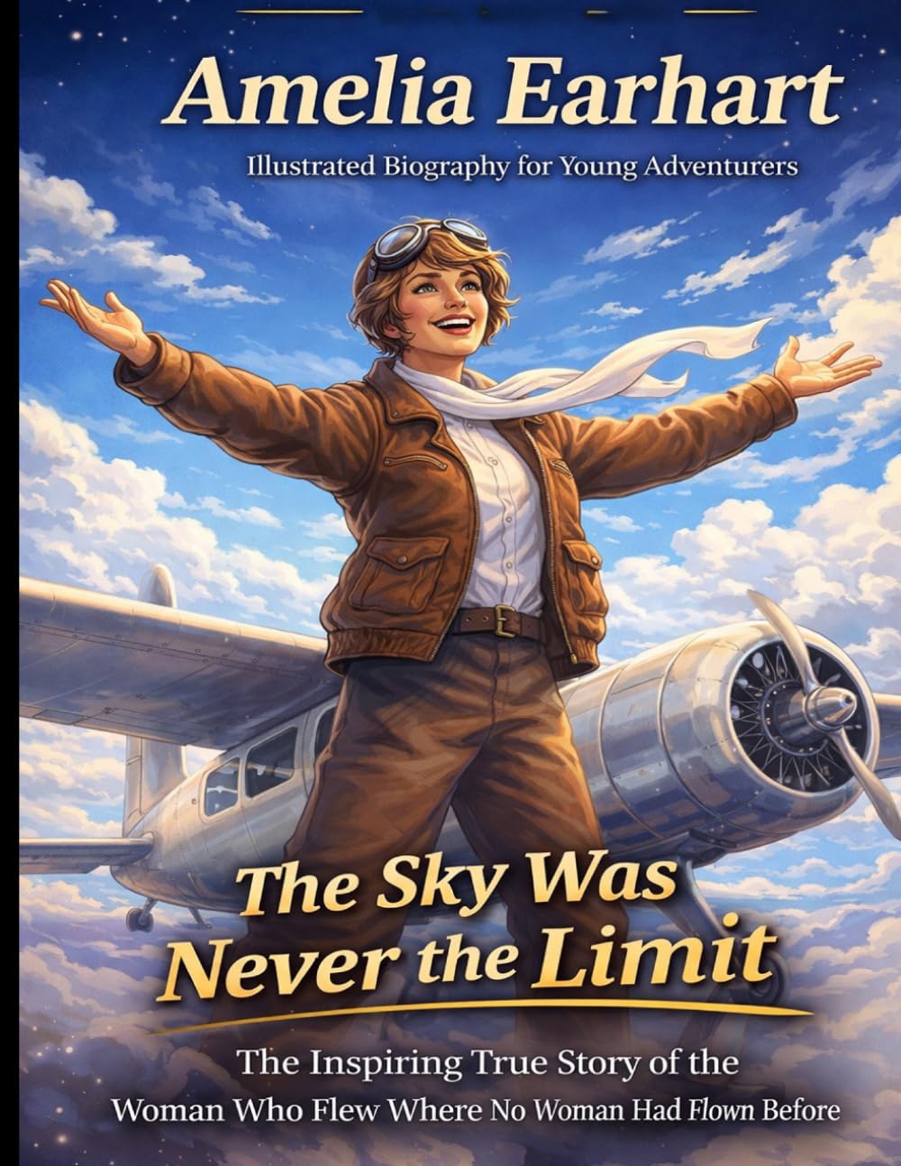 Amelia Earhart Illustrated Biography for Young Adventurers: The Inspiring True Story of the Fearless Woman Who Flew Where No Woman Had Ever Flown Before and Made the World Believe Anything Is Possible