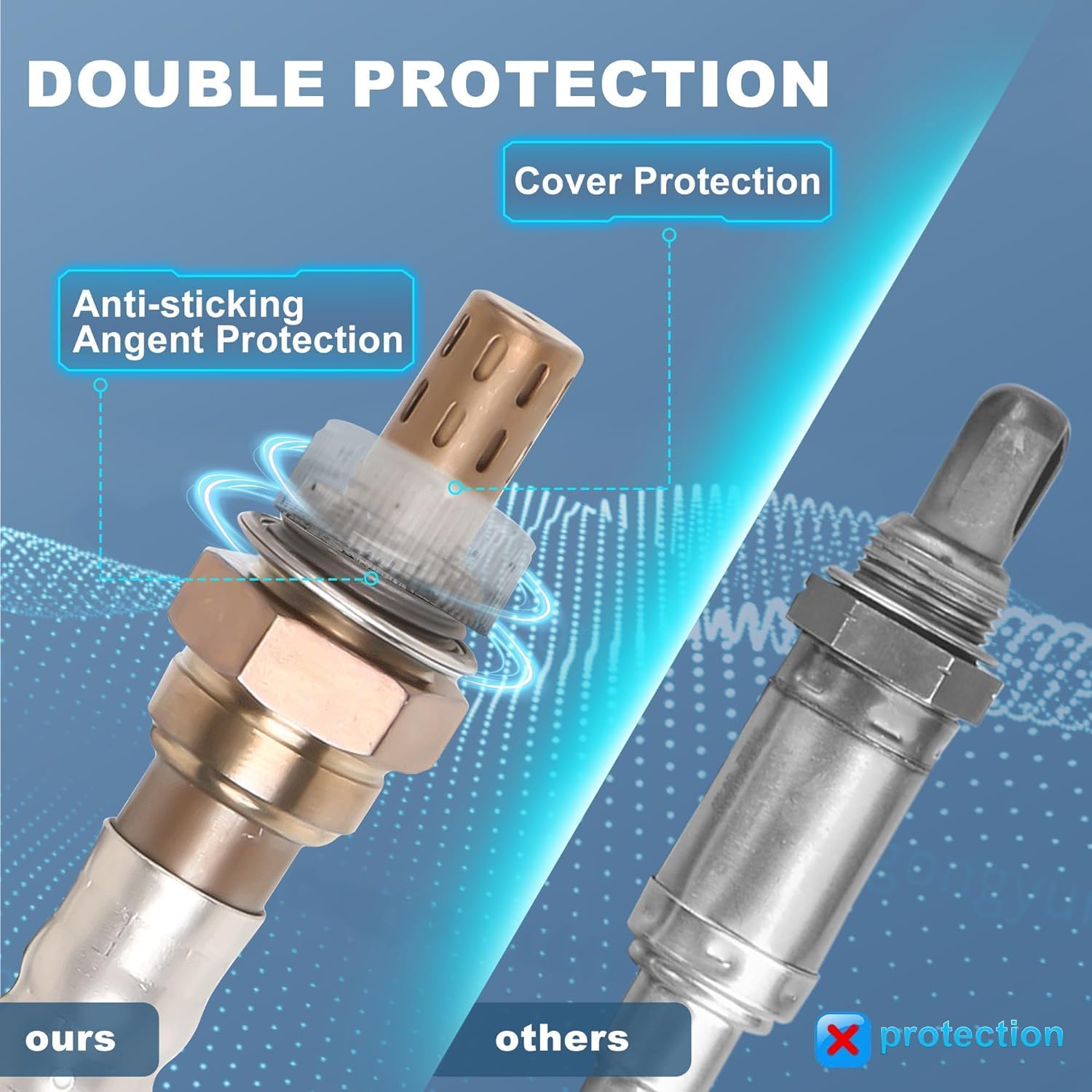 Oxygen Sensor Upstream + Downstream Compatible with Nissan Altima Maxima Murano Pathfinder Titan Infiniti FX45 2000-2009 OE# 234-5060 234-4313 (Set of 2)