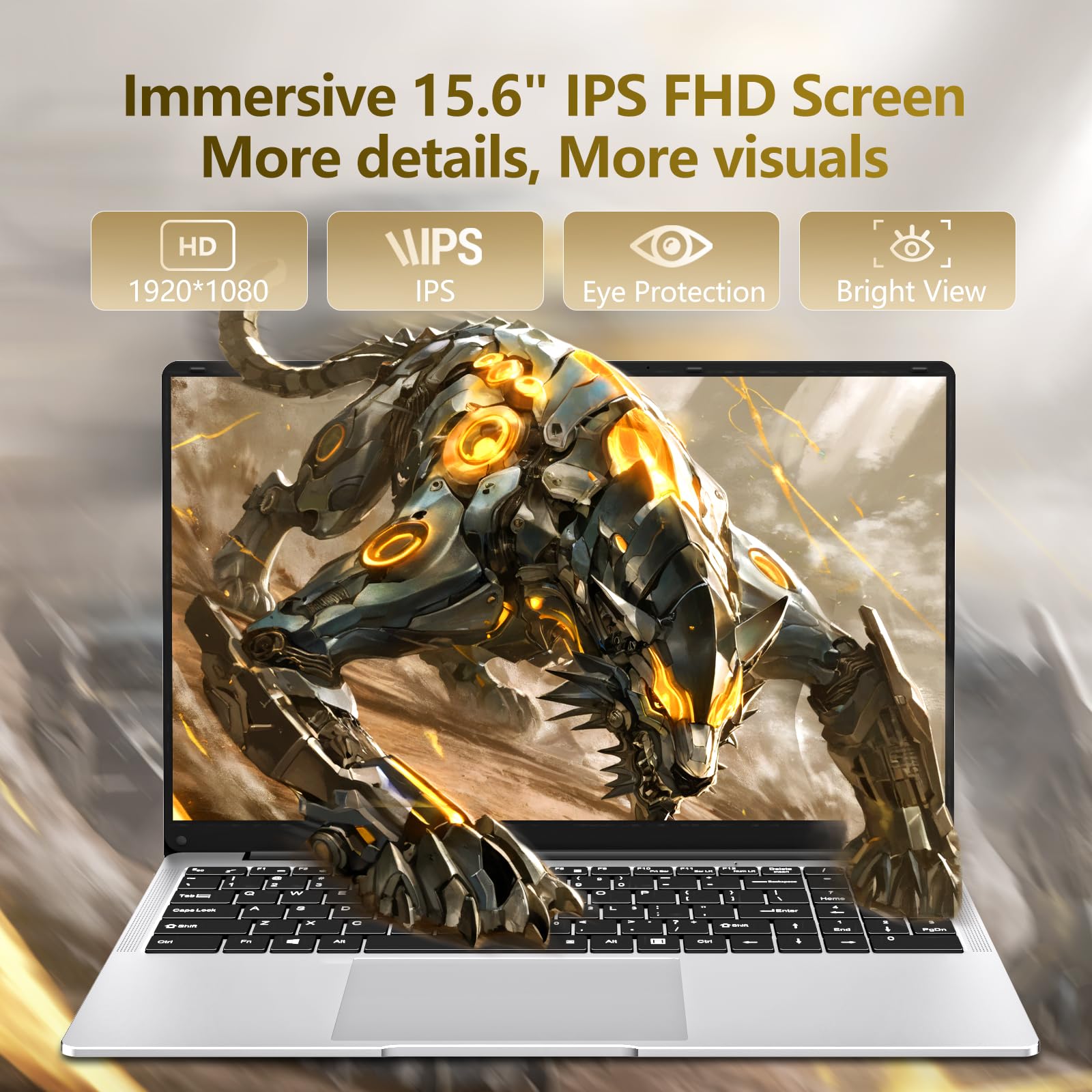 15,6 Pollici PC Portatile, 16GB RAM 256GB SSD Computer portatile | Notebook Core 4425Y (fino a 1,7 GHz), Win 11, compatibile con Wi-Fi 5 e Bluetooth,leggero e portatile, (3,5 libbre)