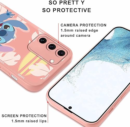 Miniatura 7 de Paquete de 2 fundas de teléfono de dibujos animados para Samsung Galaxy S22 5G de 6.1 pulgadas, funda protectora de anime con bonito diseño de
