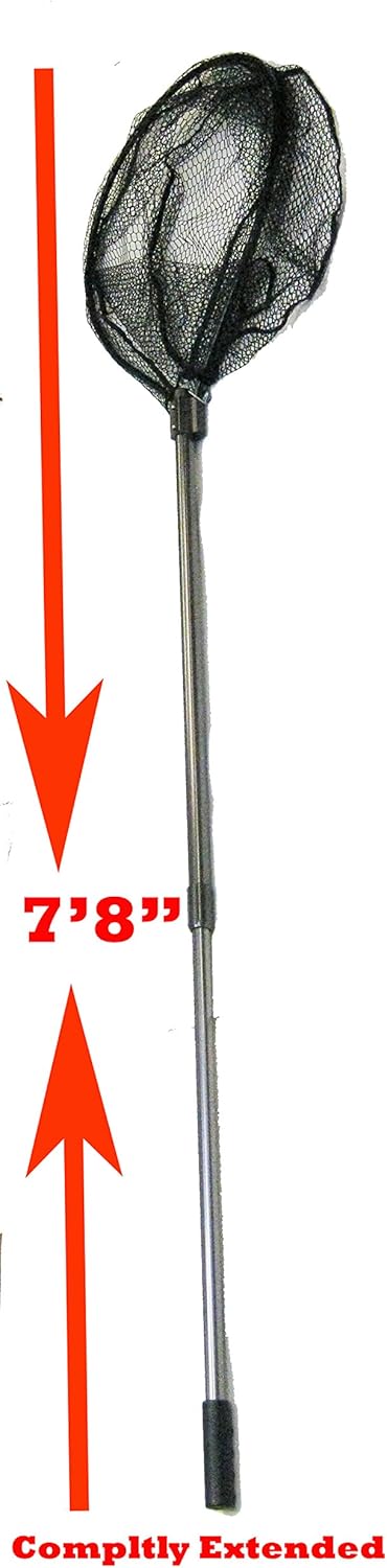 KUFA Sports Large Retractable Aluminum Landing net (Max Length: 7'8") FC7052