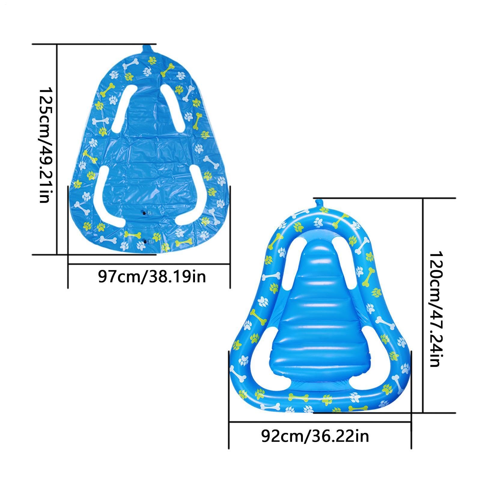 Flotador inflable para perros para alberca, balsa flotante de verano para