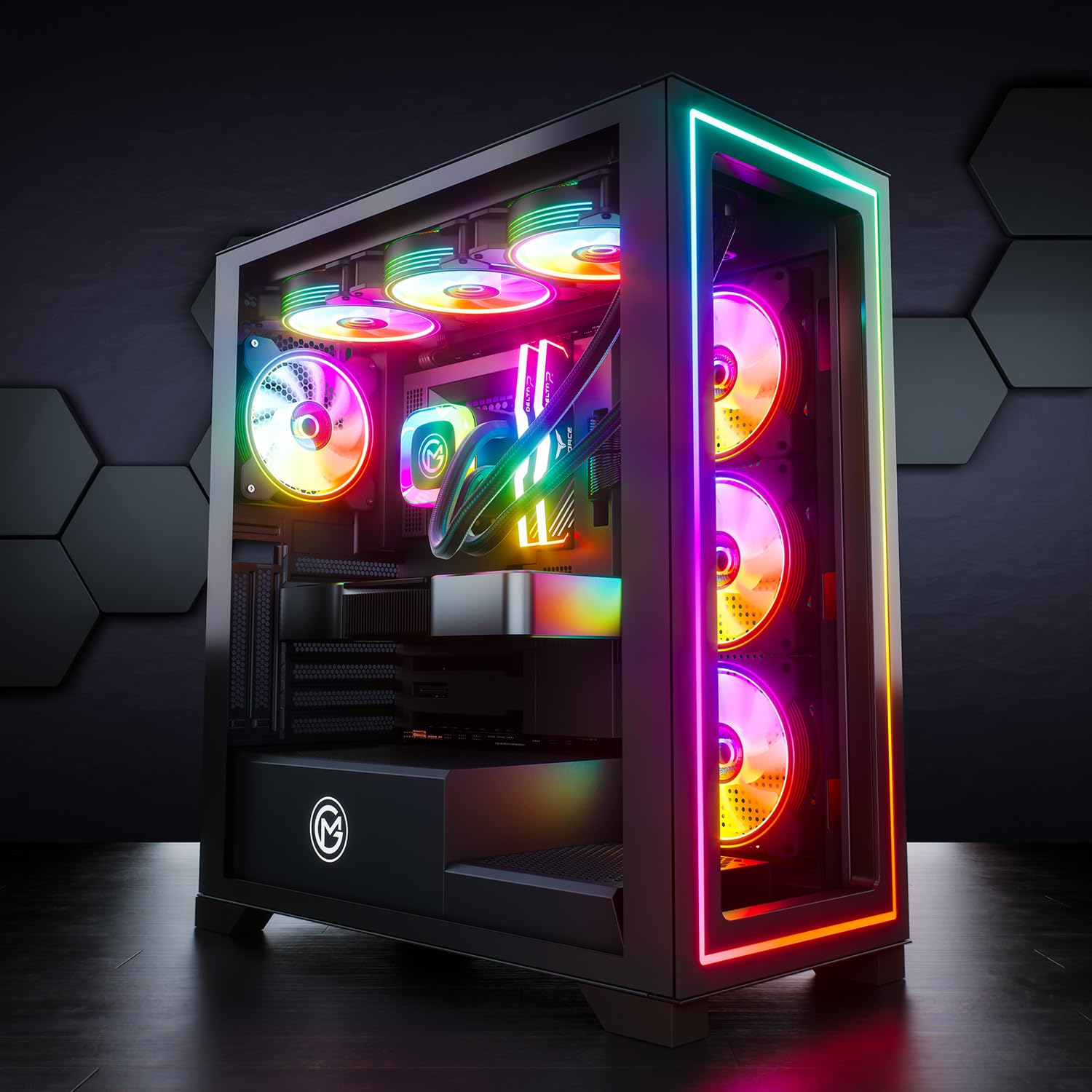 GameMachines Neo - Gaming PC - Wasserkühlung - AMD Ryzen 7 9700X - NVIDIA RTX 5070-1000GB SSD - 32GB RGB DDR5 - WLAN - Windows 11 Pro