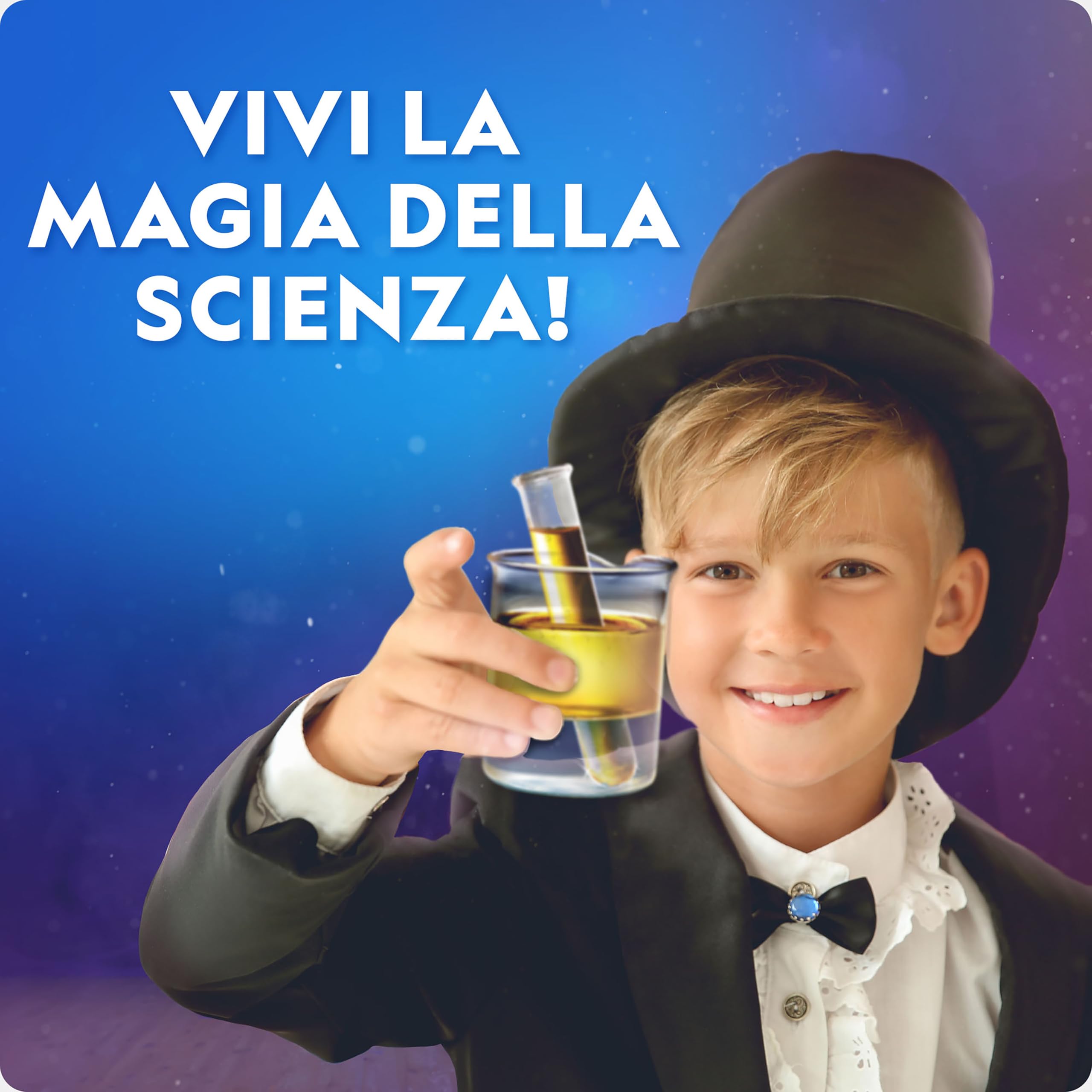 NATIONAL GEOGRAPHIC Science Magic Kit – Oltre 100 esperimenti scientifici e trucchi di magia per bambini, set di chimica e kit di attività STEM, divertente gioco educativo per bambini