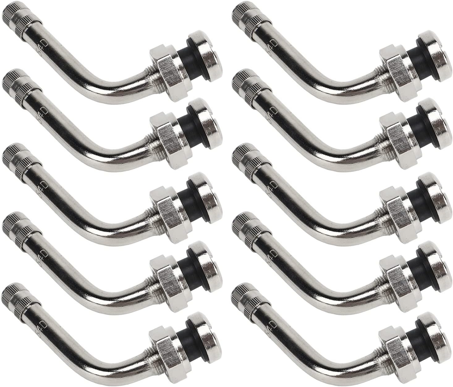 Truck Tire Valve Stems, TR554D 60 Degree Valve Stem Compatible with 22.5in 24.5in Aluminum Wheels with 9.7mm Valve Holes (Pack of 20)