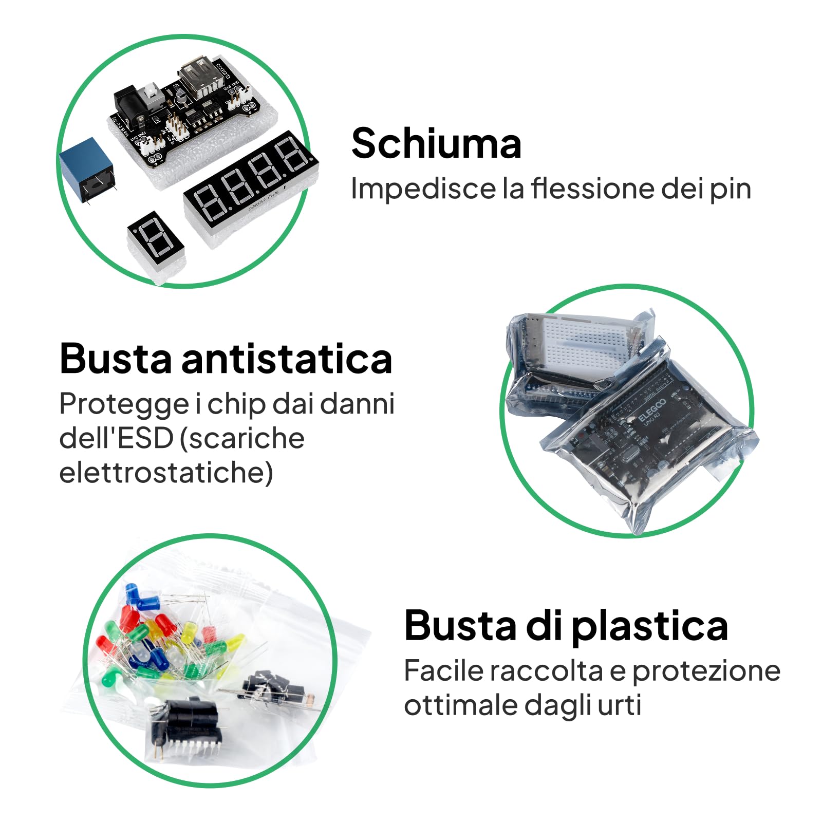 ELEGOO UNO R3 Super Starter kit di Avviamento con Guida per Principianti e Professionisti fai da te Compatibile con Arduino IDE