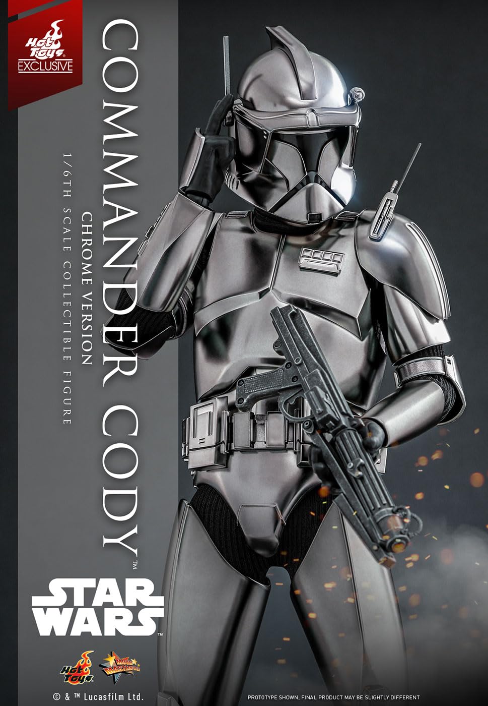 Amazon.co.jp: Hot Toys コマンダーコーディ(クロム) スターウォーズ