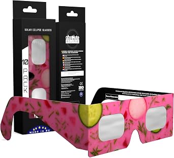 Solar Eclipse Glasses ISO 12312-2 & CE Certified   Safe Solar Viewing for Direct Sun & August 2026 Eclipse | Paper Cardboard Frame, Made in EU | For Kids & Adults