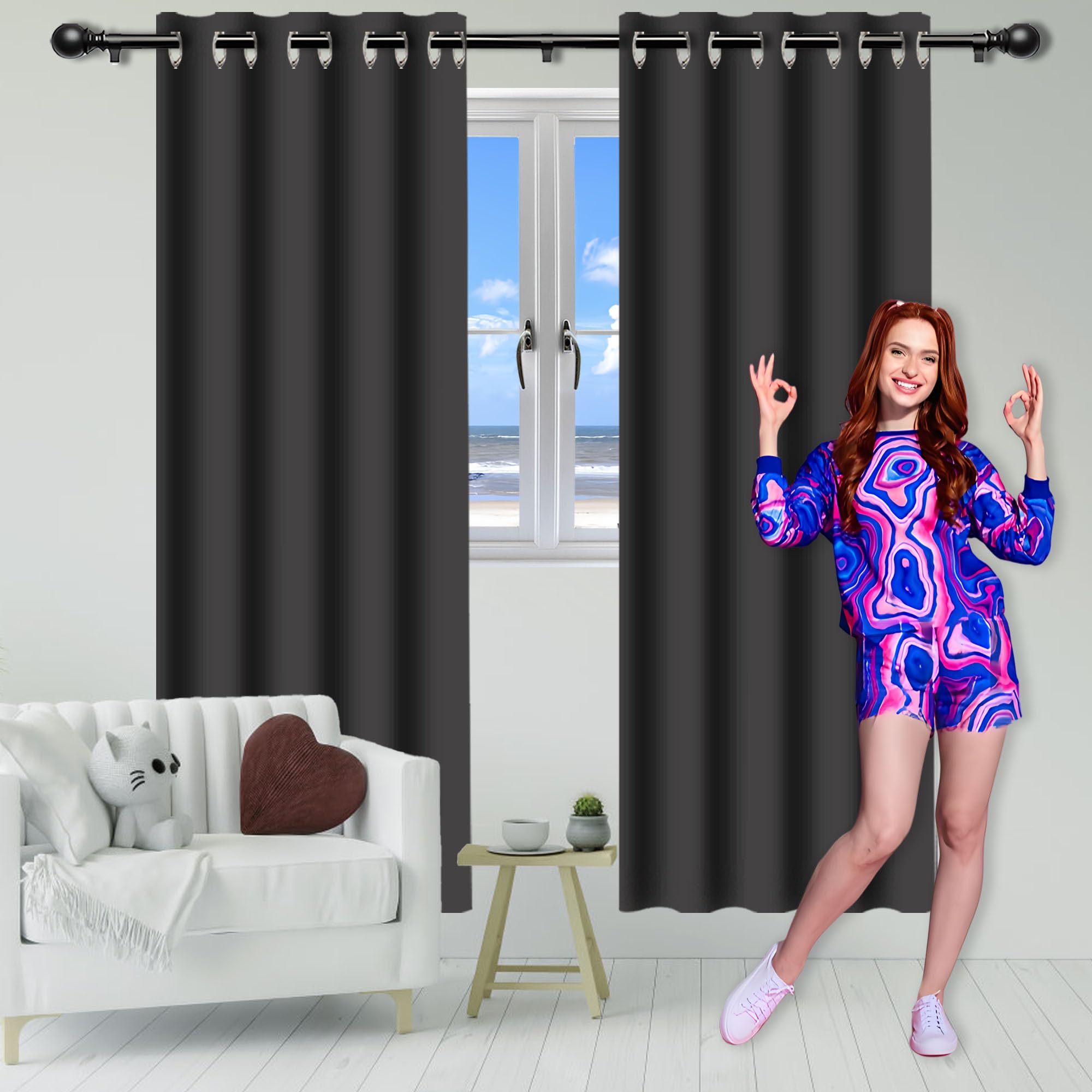 Rideaux anti froid pour salon et chambre créant une ambiance douce