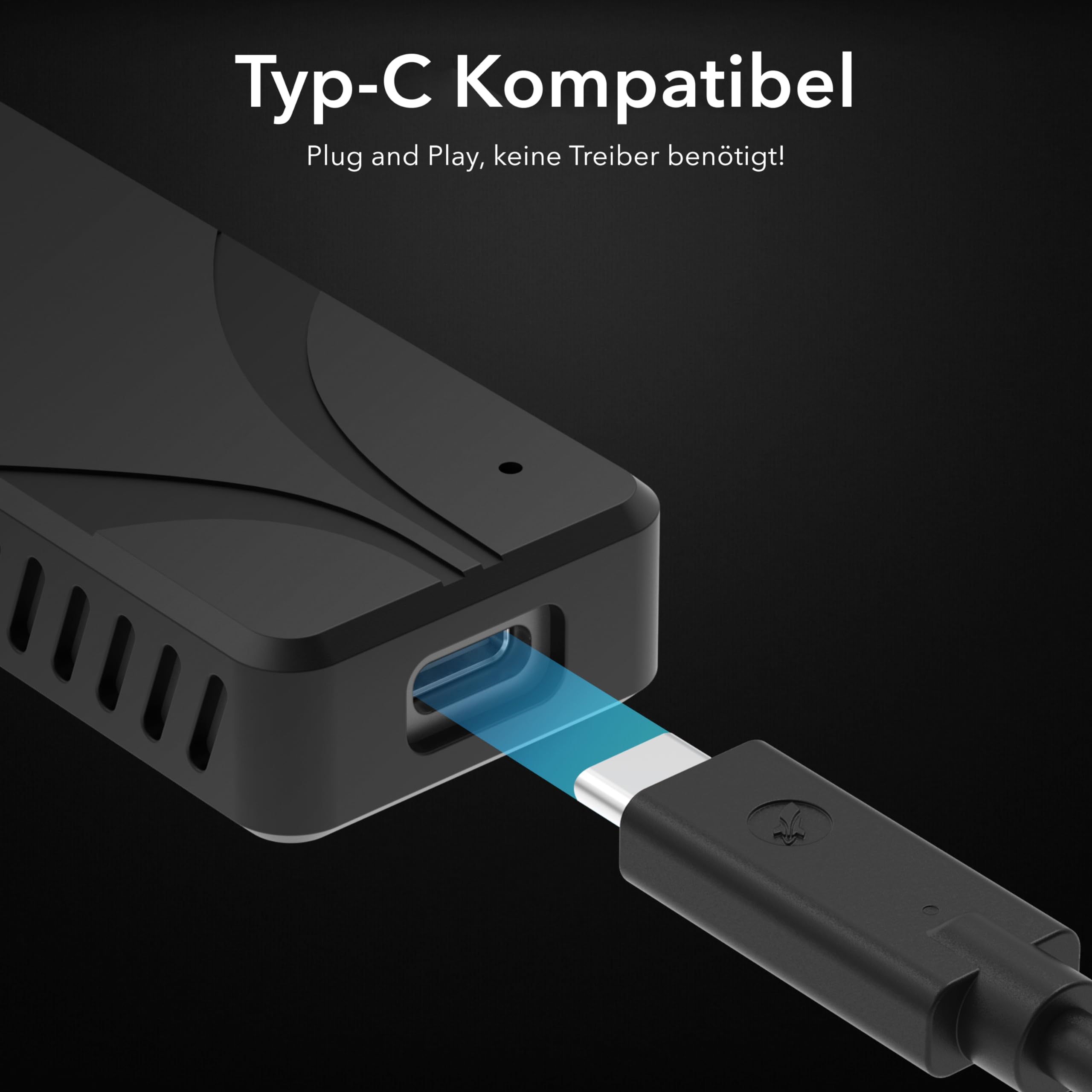 SABRENT Portable SSD 1TB, Festplatte extern NVMe, USB 3.2 Gen 2, 1500 MB/s Lesen, USB C Kabel enthalten, Externe M.2 SSD Aluminiumschale, schwarz (SB-1TB-NAV2)