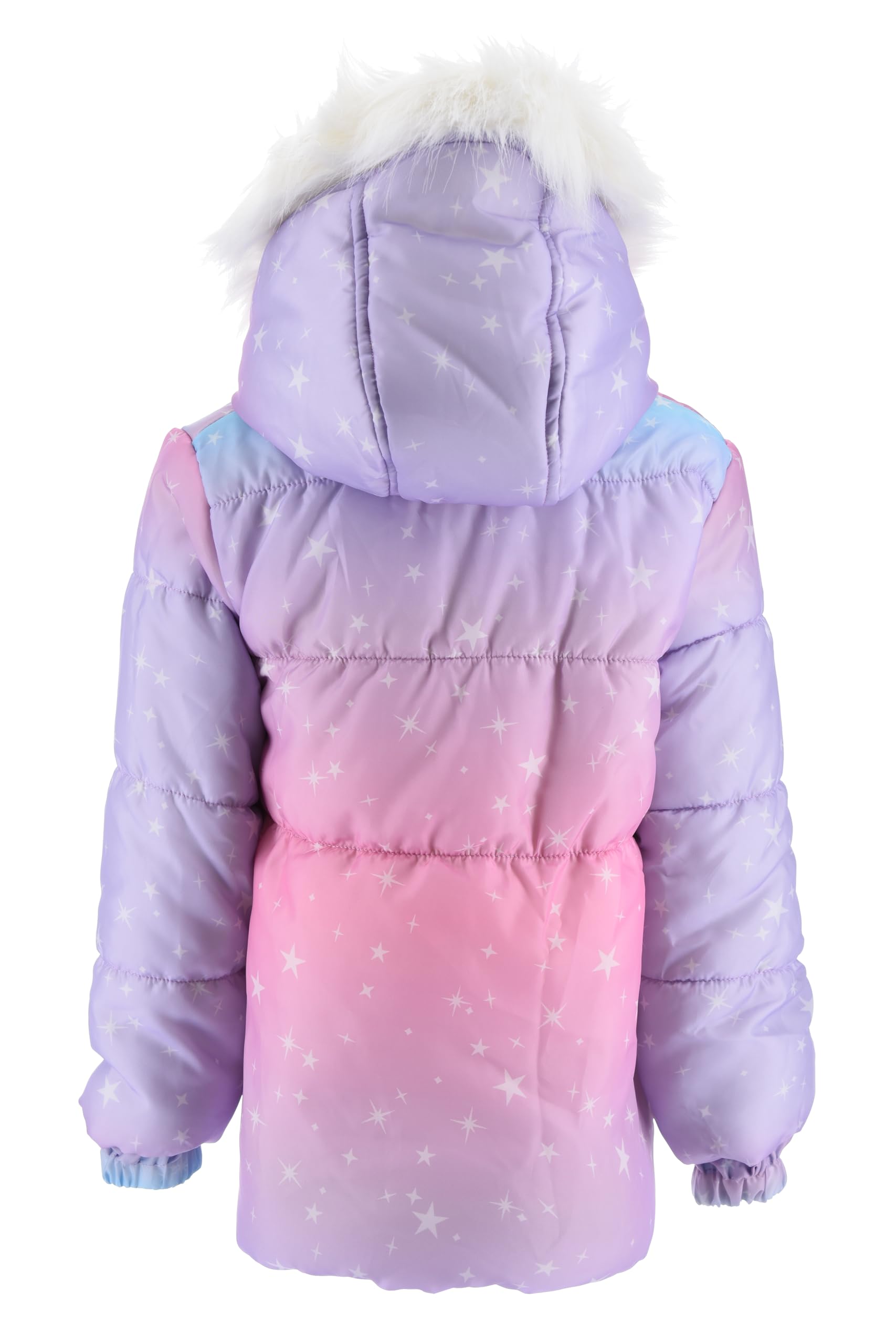 Disney Stitch Giacca per Ragazze, Caldo e Morbido Giubbotto Piumino Invernale, Cappotto con Cappuccio per Bambina, Taglie 3 a 8 Anni