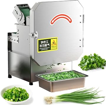 Electric Vegetable Cutter Set, Commercial Vegetable Chopper, Food Processor & Chopper Machine, for Pepper, Chopped Green Onions, Onion,Coriander,Leeks,Shredded Ginger,Beans,Celery
