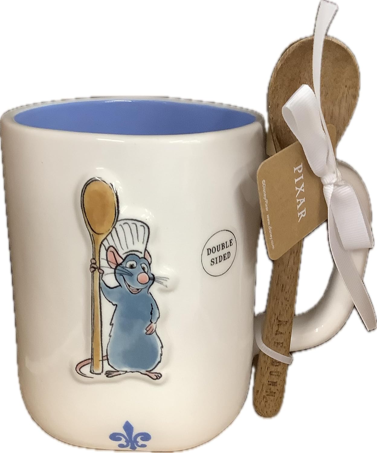 Rae Dunn Ratatouille Coffee Mug, Le Petit Chef with Remy Figure