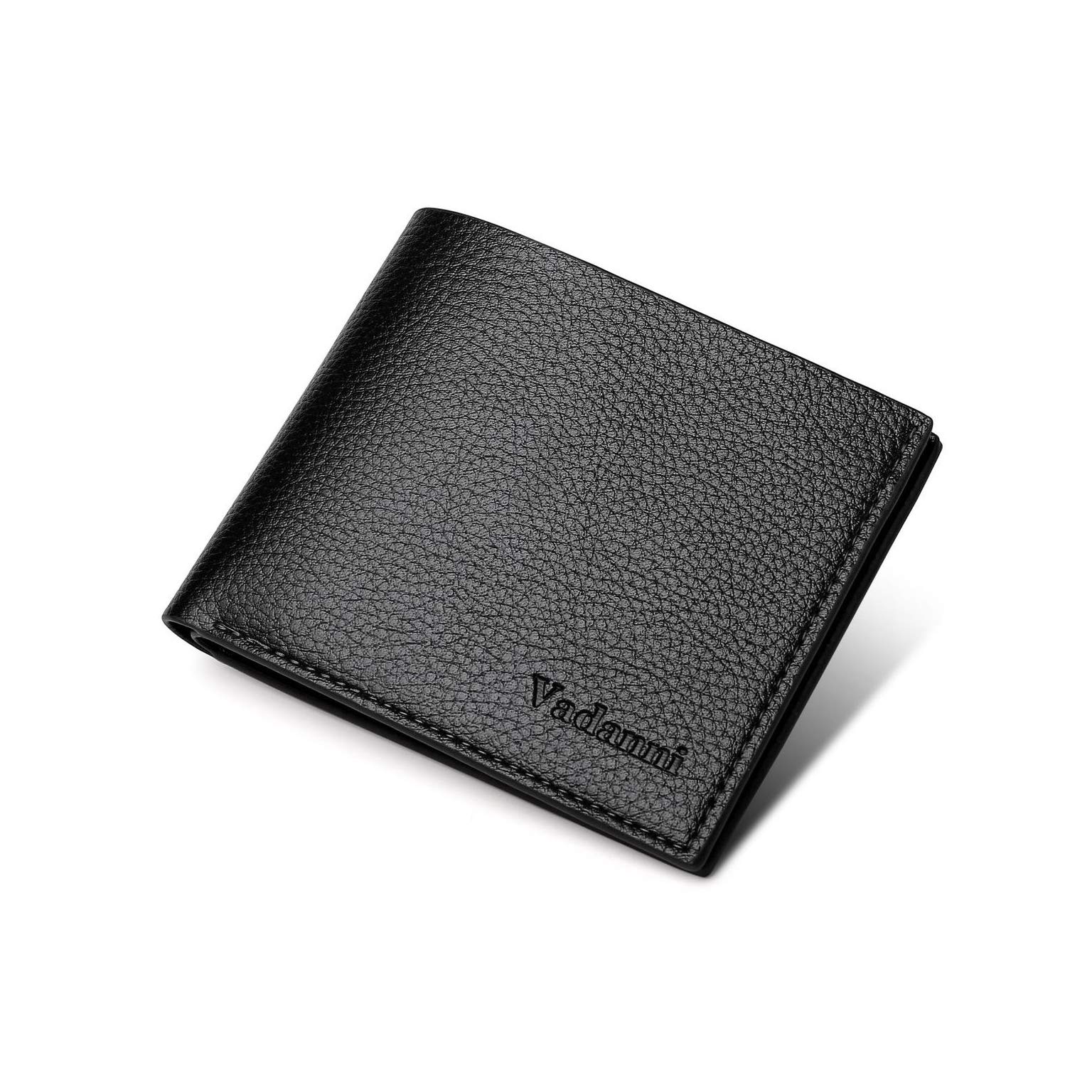 DikerMen's Wallet Bifold Neutral PU Leather Slim ShortWallet Clip Coins Cases Money Organizers for Business Casual School