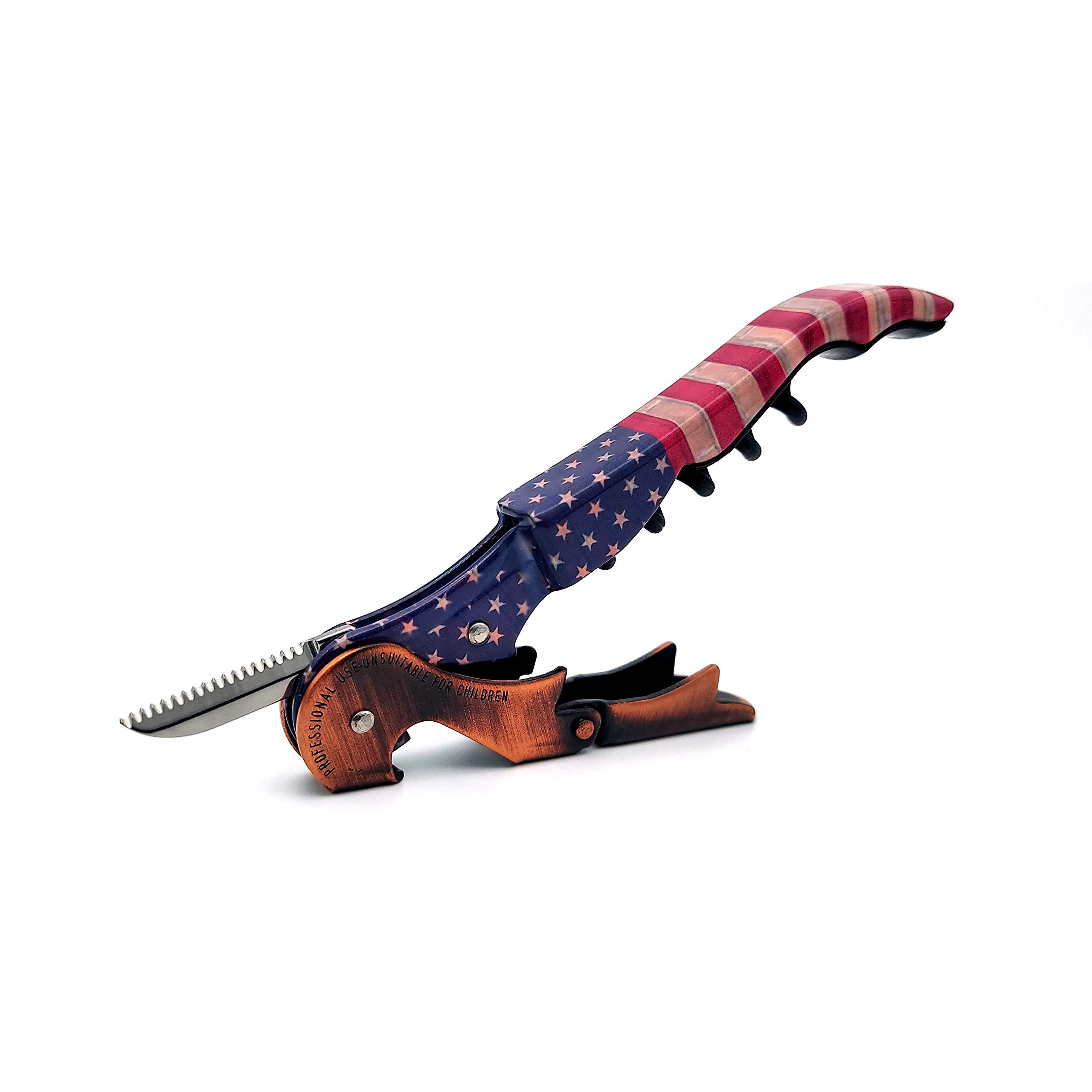 Pulltap'sGenuine Countries Collection Double Lever Wine Key Corkscrew (Estados Unidos - USA)