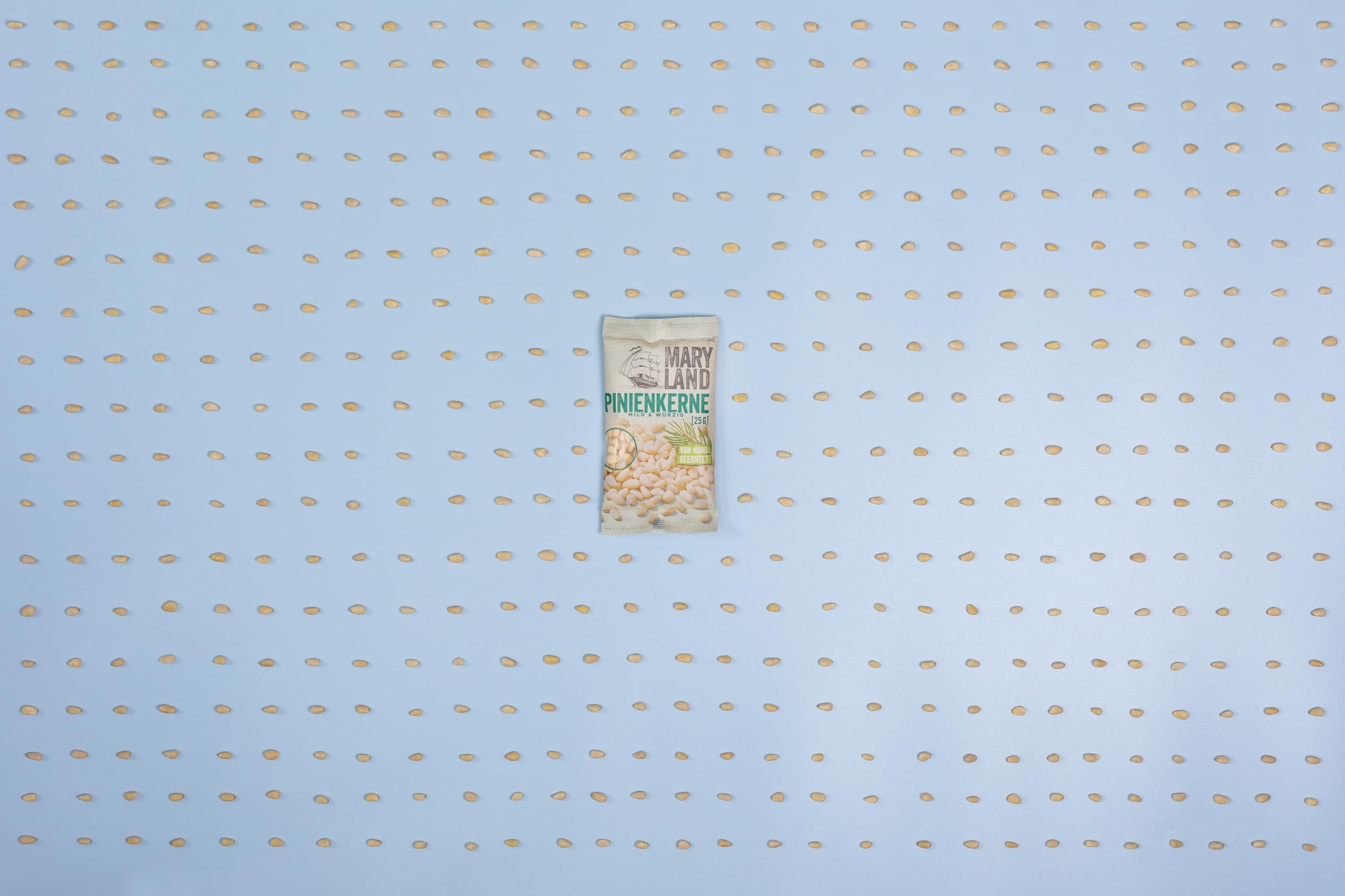 Maryland Pinienkerne 25g Beutel 16er Pack – Pinienkerne naturbelassen, vegan, frei von künstlichen Aromen, ohne Zusatzstoffe – Im kompakten Format genießen (16 x 25g)
