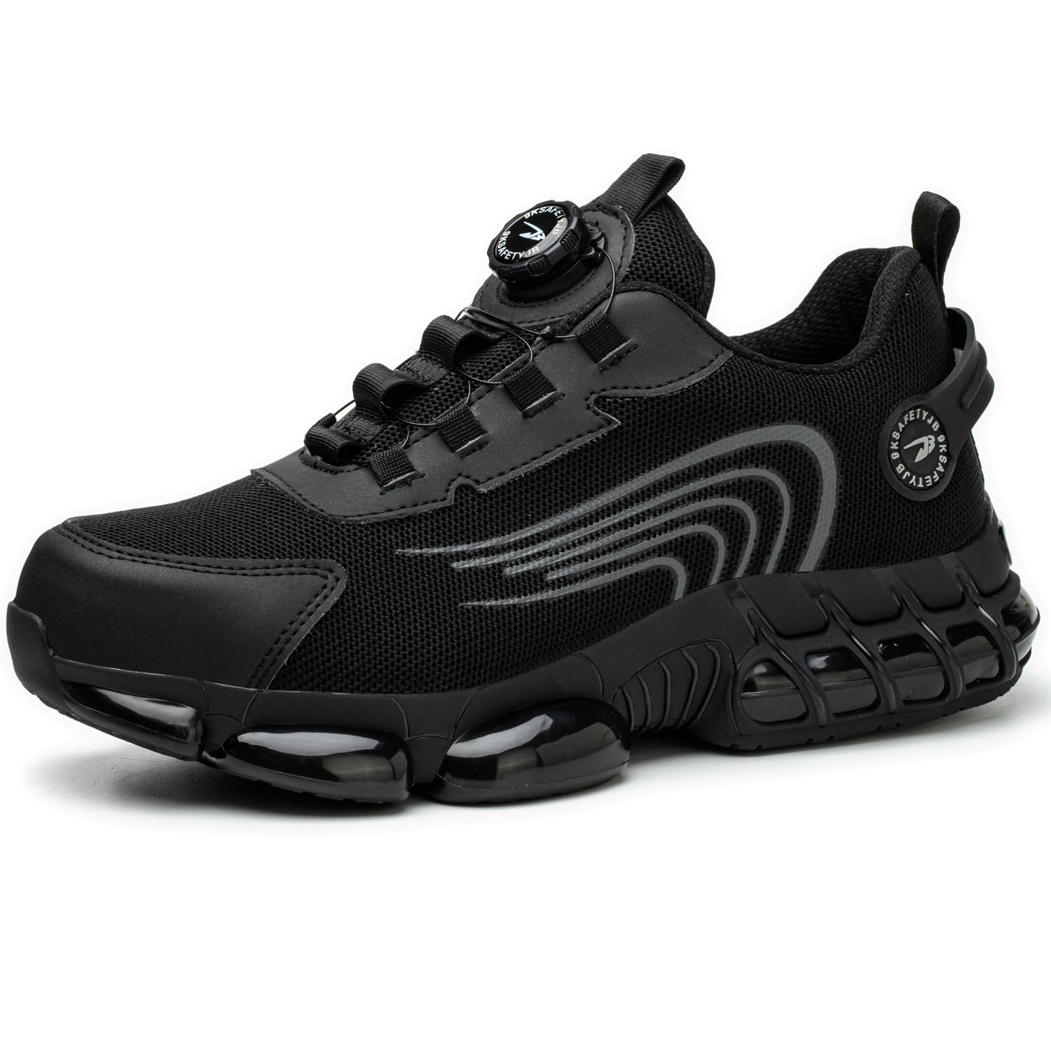 Arbeitsschuhe Herren Leicht Sicherheitsschuhe Damen Bequem Stahlkappenschuhe rutschfest Atmungsaktiv Schutzschuhe mit Drehverschluss