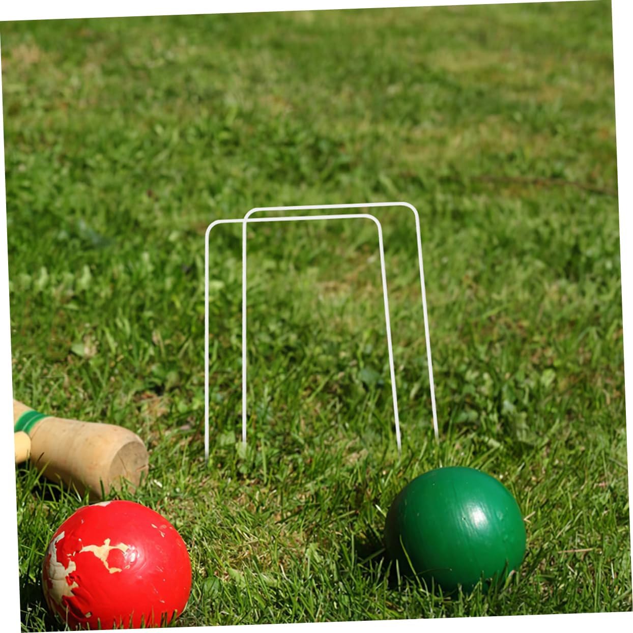 Garneck 10pcs Replacement Accessories for Family Lawn Games Compatible with Croquet Easy Setup for Backyard Outdoor Fun