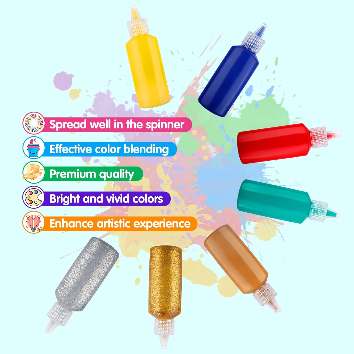 Arts and Crafts for Kids Ages 4-8,Paint Spin Art Machine Kit,Art Craft Set for 6-9 Year Old,Cool Painting Spinner Toys Kits Set,Art Supplies Birthday Gifts for Boy Girl Ages 6 7 8 9 10 11 12 Purple