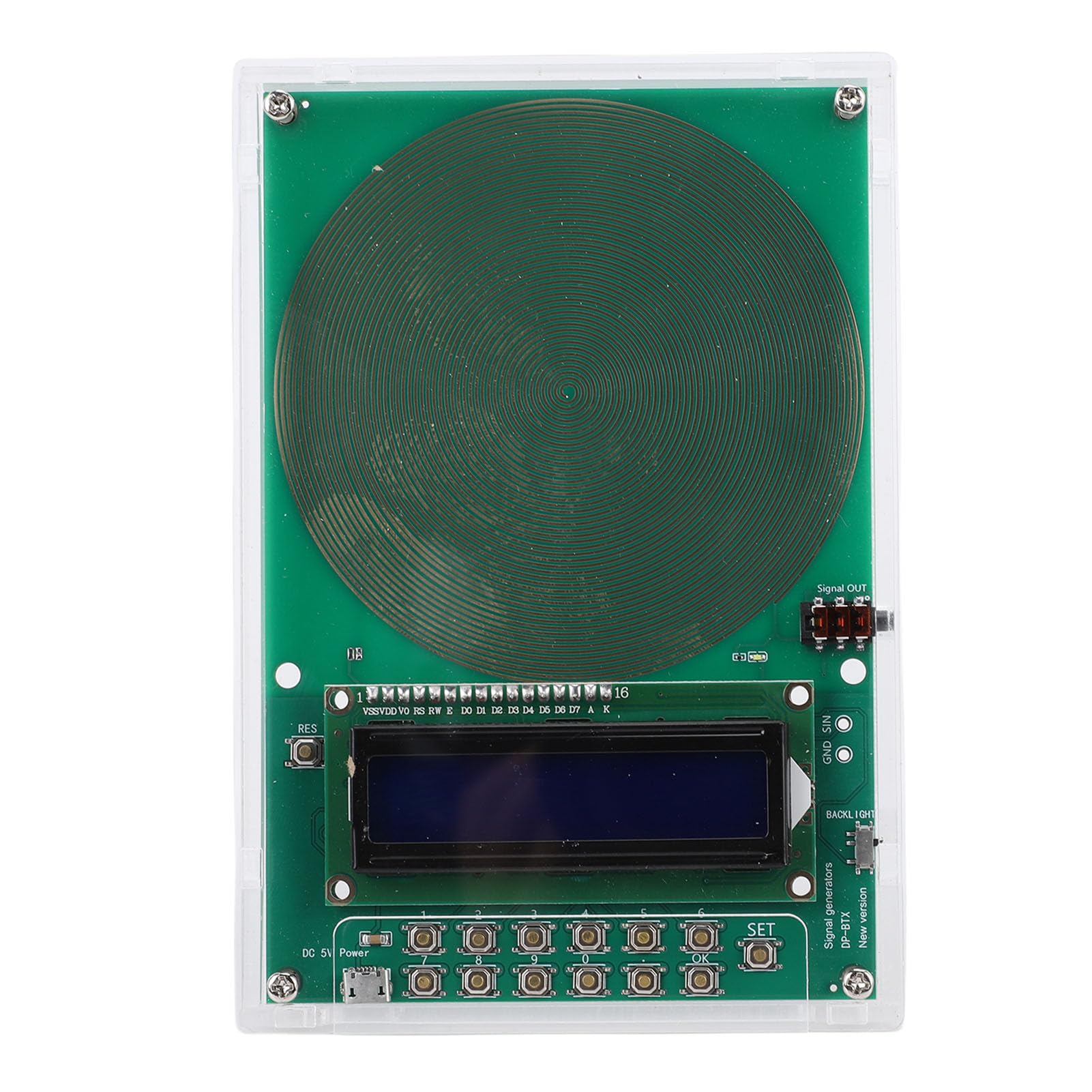 Generatore di Frequenza Regolabile, per la Guarigione da 0,1 Hz a 30.000 Hz, Generatore di Risonanza 7,83 Hz, Generatore di Segnale Sinusoidale Alimentato Tramite USB C