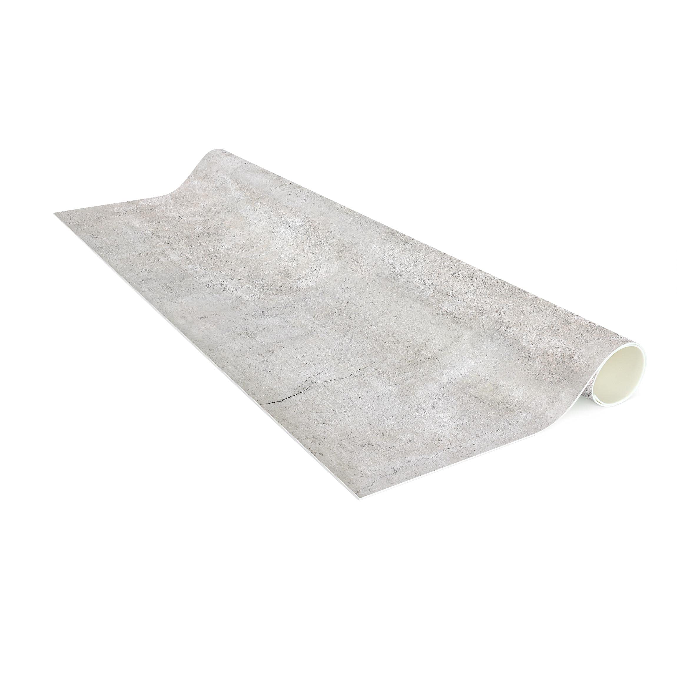Tapis en Vinyle essuyable à l'eau à Motifs Collage sans Bulles Protection de Sol avec Motif Tapis antidérapant Gris Effet 3D Style Shabby Chic Cuisine Couloir 5984 (40x40cm)