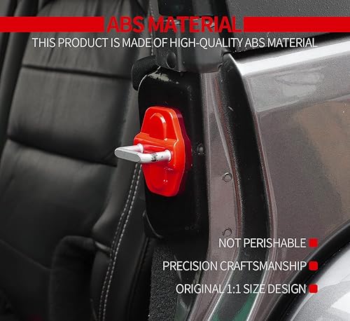 Miniatura 5 de Voodonala Para JL - Cubierta de cerradura de puerta, hebilla decorativa para Jeep Wrangler JL JLU 2018-2024, para Jeep Gladiator JT 2020 2021,