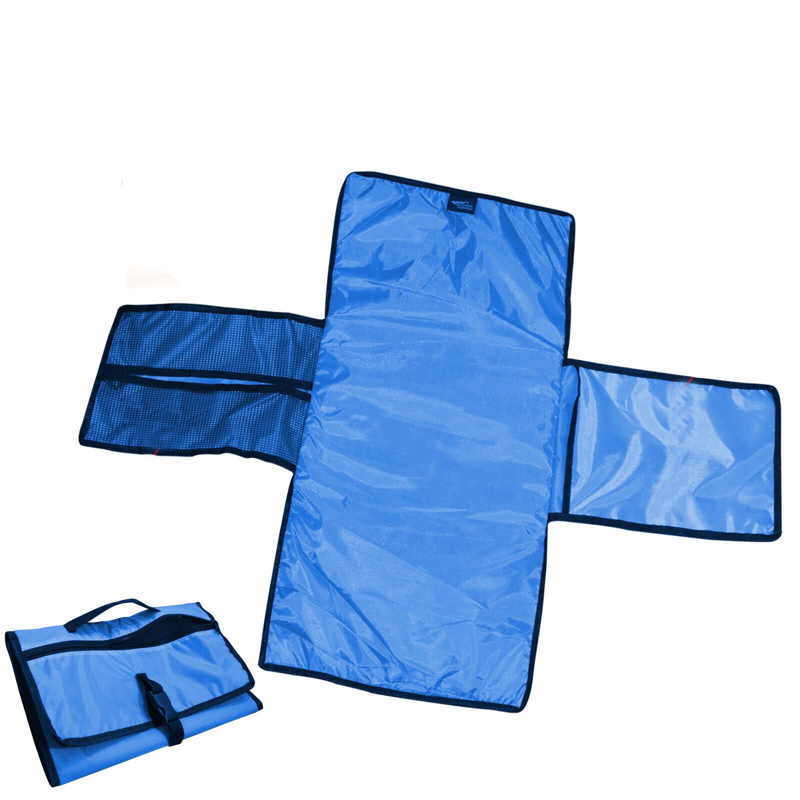Portable Foldable Washable Baby Waterproof Travel Nappy Diaper Changing Mat Pad (Blue)