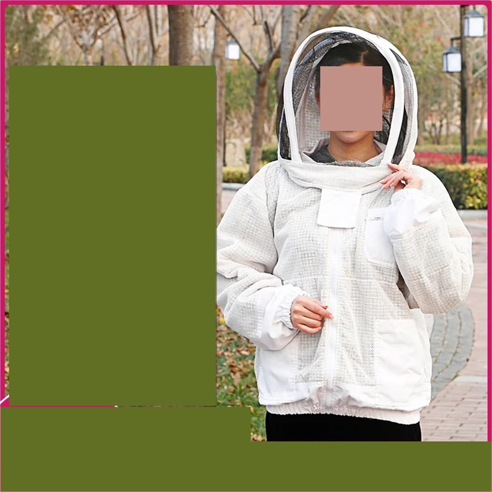 Herramientas de apicultura, ropa antiabejas, calidad exportación, extra gruesa, chaqueta traje espacial con ventilación Implemento de colmenar(XL)