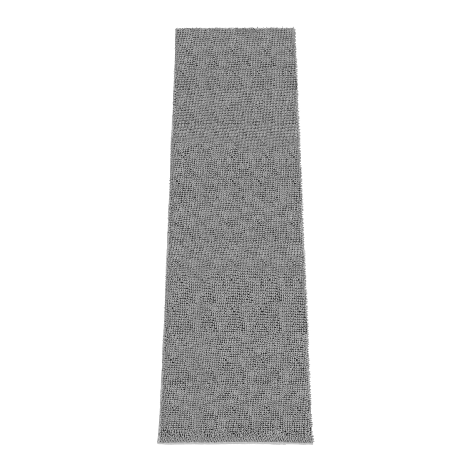 Absorbent Dog Door Mat for Muddy Paws, 120" x 36" Chenille Indoor Mats for Entryway, Trap Dirt Front Door Mat Indoor Entrance Washable Non Slip Soft Light Grey