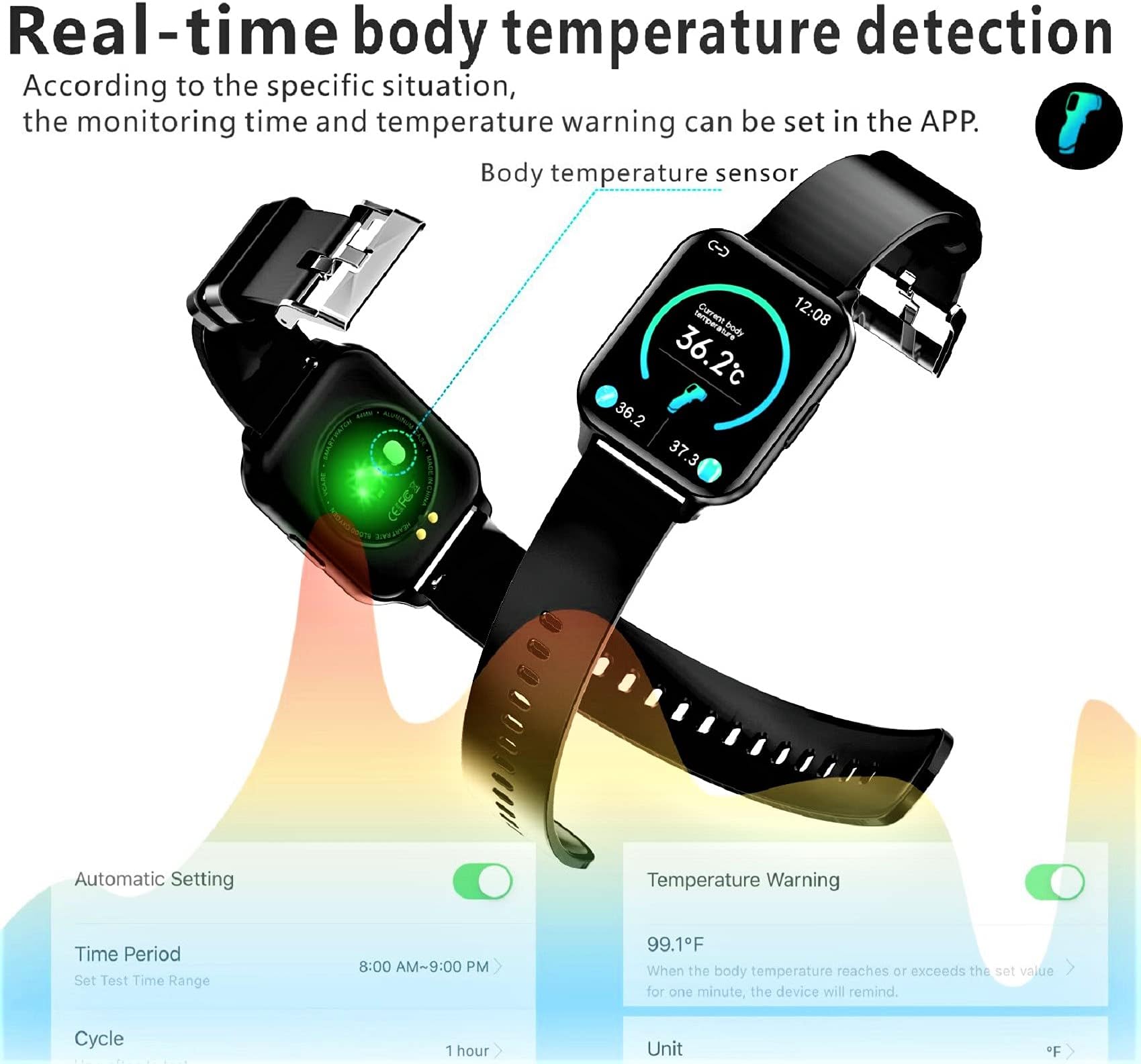 N3 ZELEK Pulse Oximeter Smart Watch Blood Pressure Monitor Fitness Tracker Smart Band LARGE BATTERY Waterproof 50m Full Touch Screen Heart Rate Monitor Activity Tracker Sleep Monitor Women Smartwatch