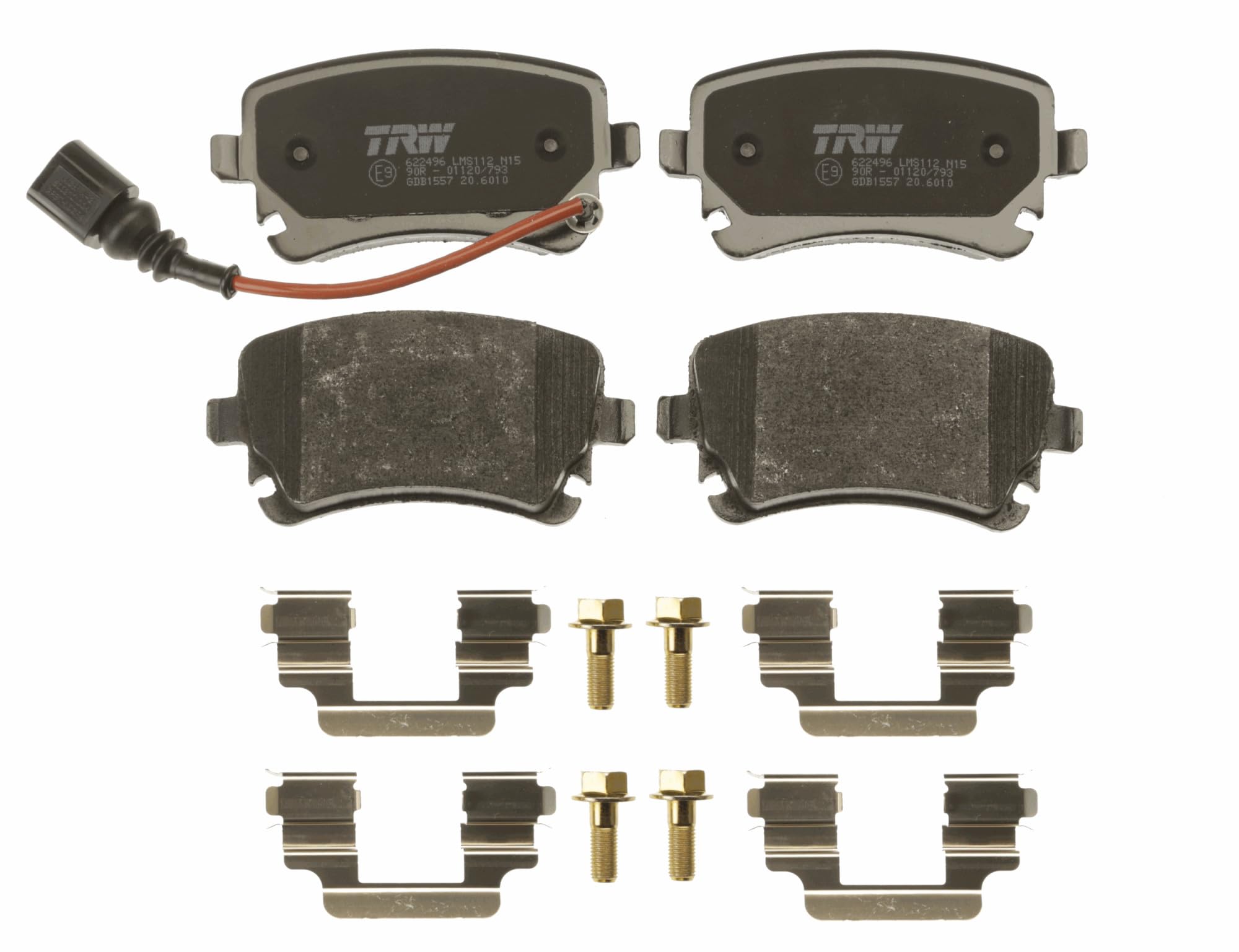 TRW GDB1557 Kit De Plaquettes De Frein Frein à Disque COTEC pour Volkswagen Transporter MK VI Fourgon (SGA, SGH, SHA, SHH) 2015-