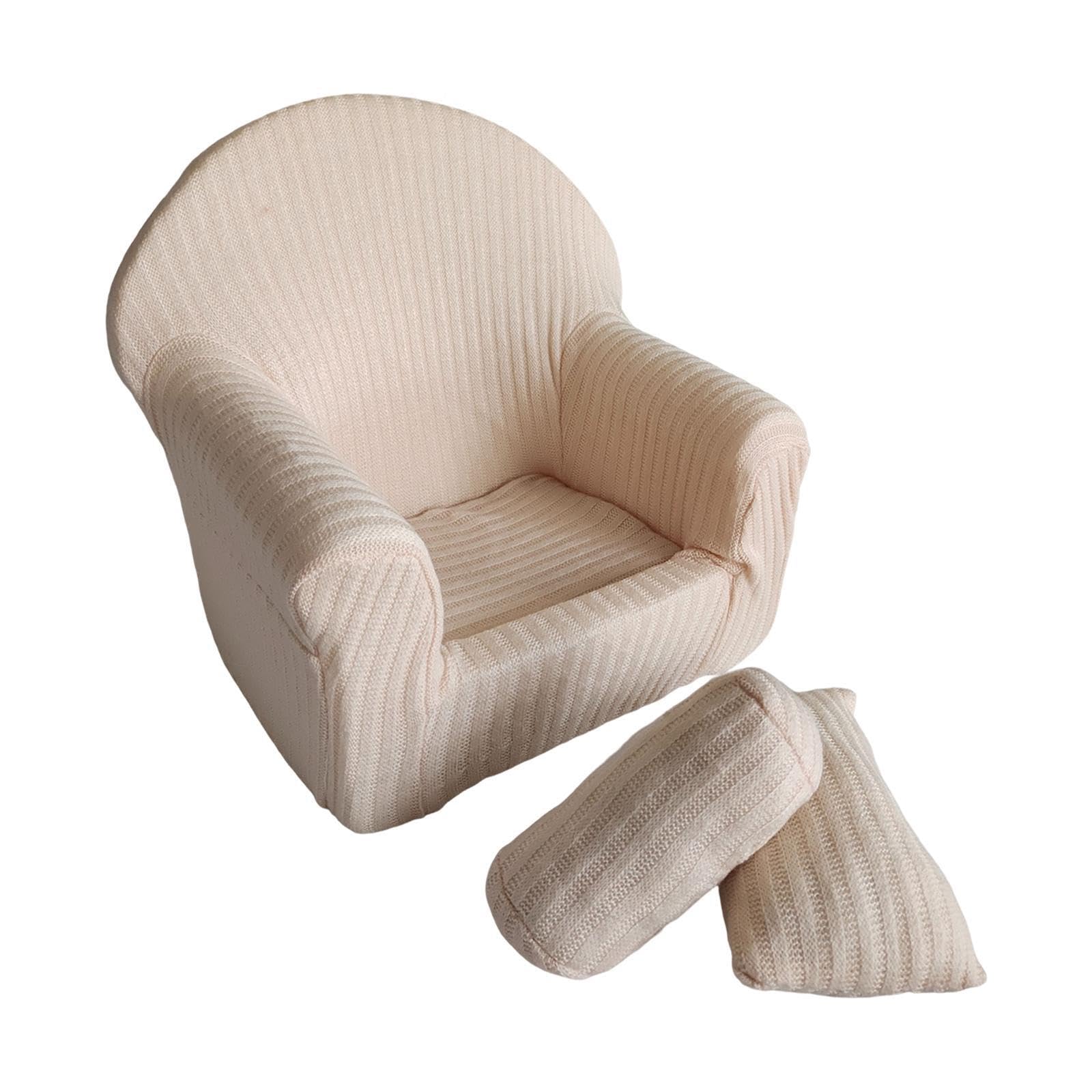 Canapé de simulation photo pour nouveau-nés : accessoires haut de gamme et coussins Modèle A