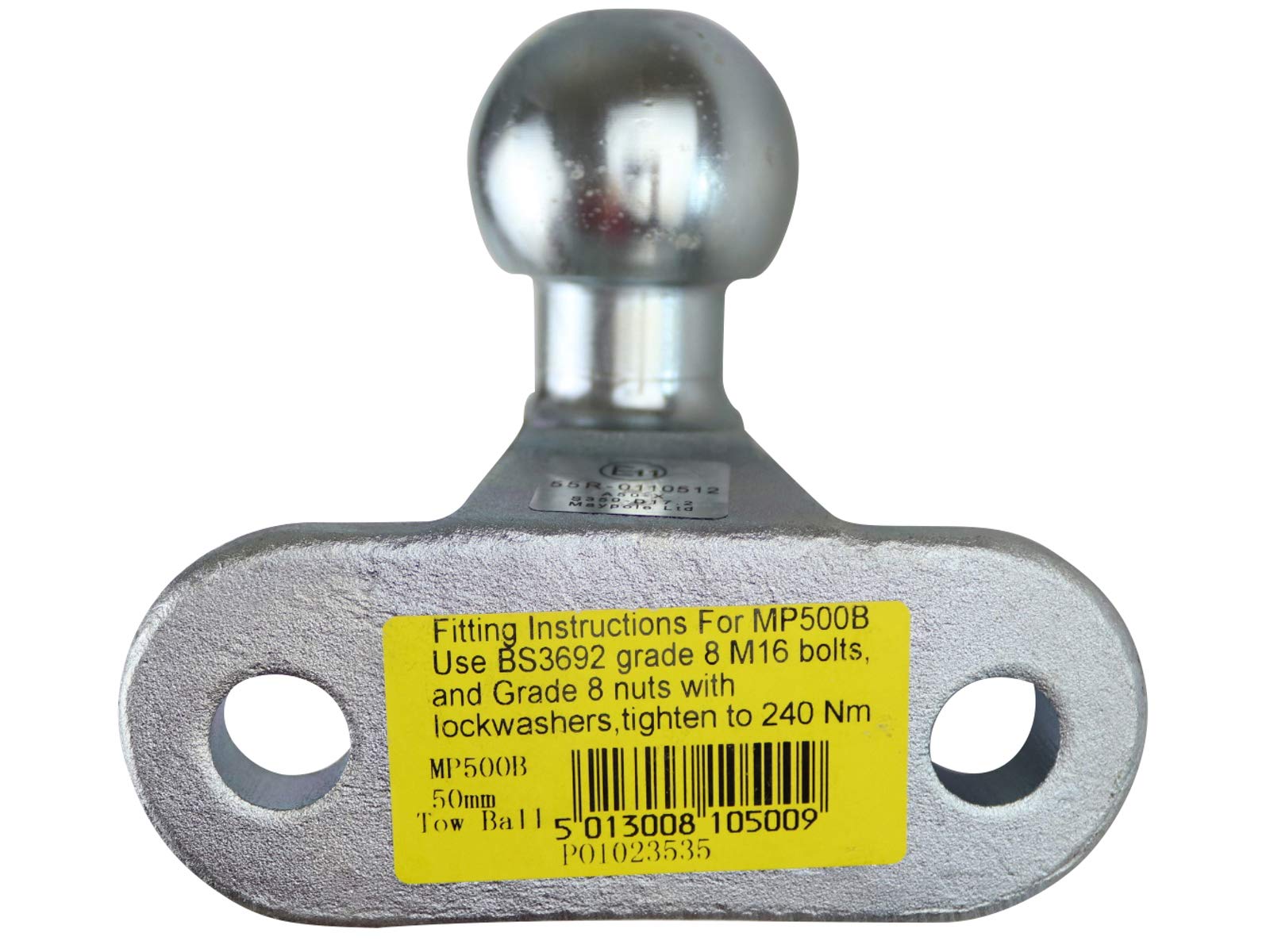 NEW TOWBAR GENUINE HEAVY DUTY 50MM TOW BALL TOW HITCH EU APPROVED MP500B MAYPOLE