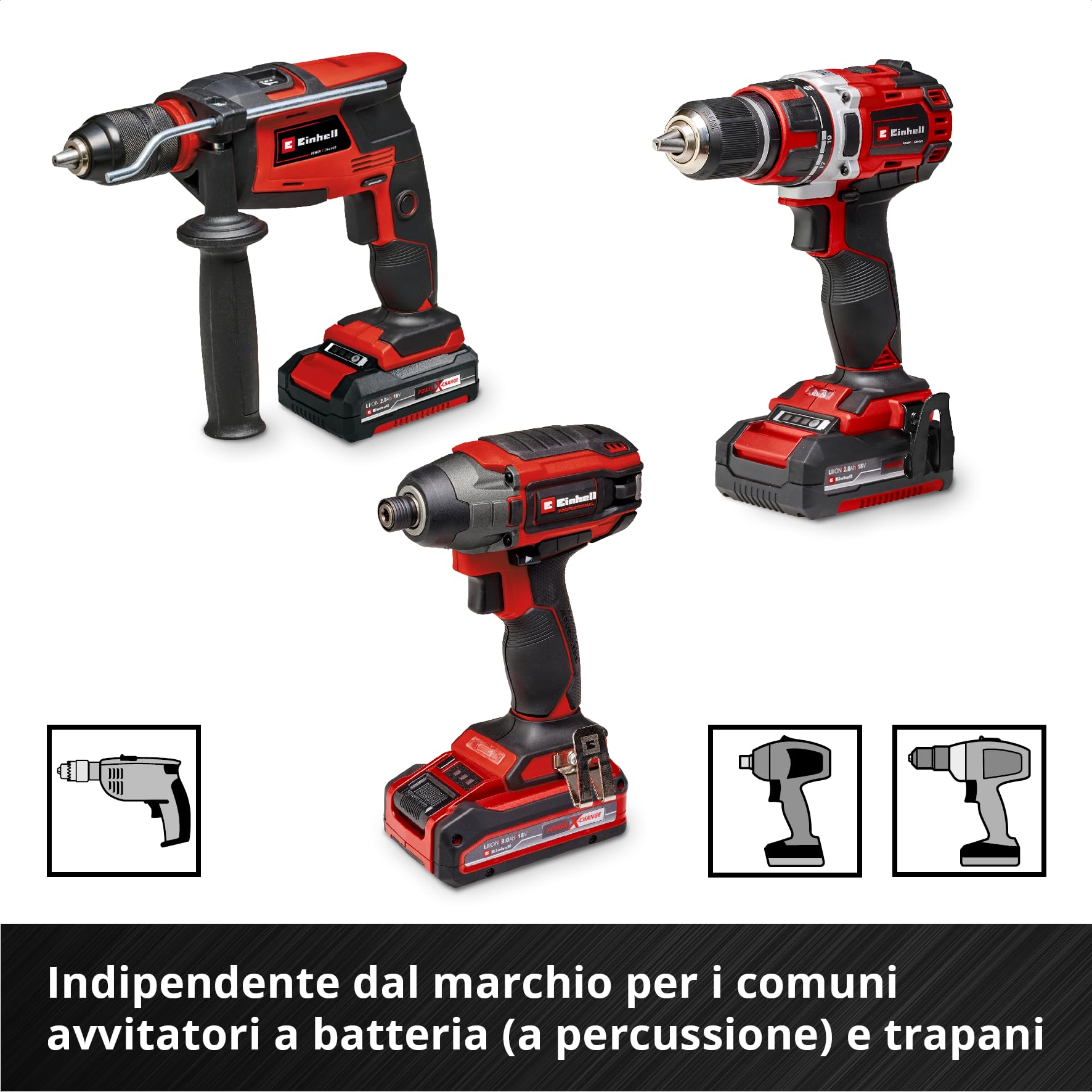 Original Einhell E-Case valigetta attrezzi 121 pezzi auto (professionale auto, set bussole, bussole porta inserti, inserti impact, bussole candele, cricchetti reversibili, valigetta sistema)