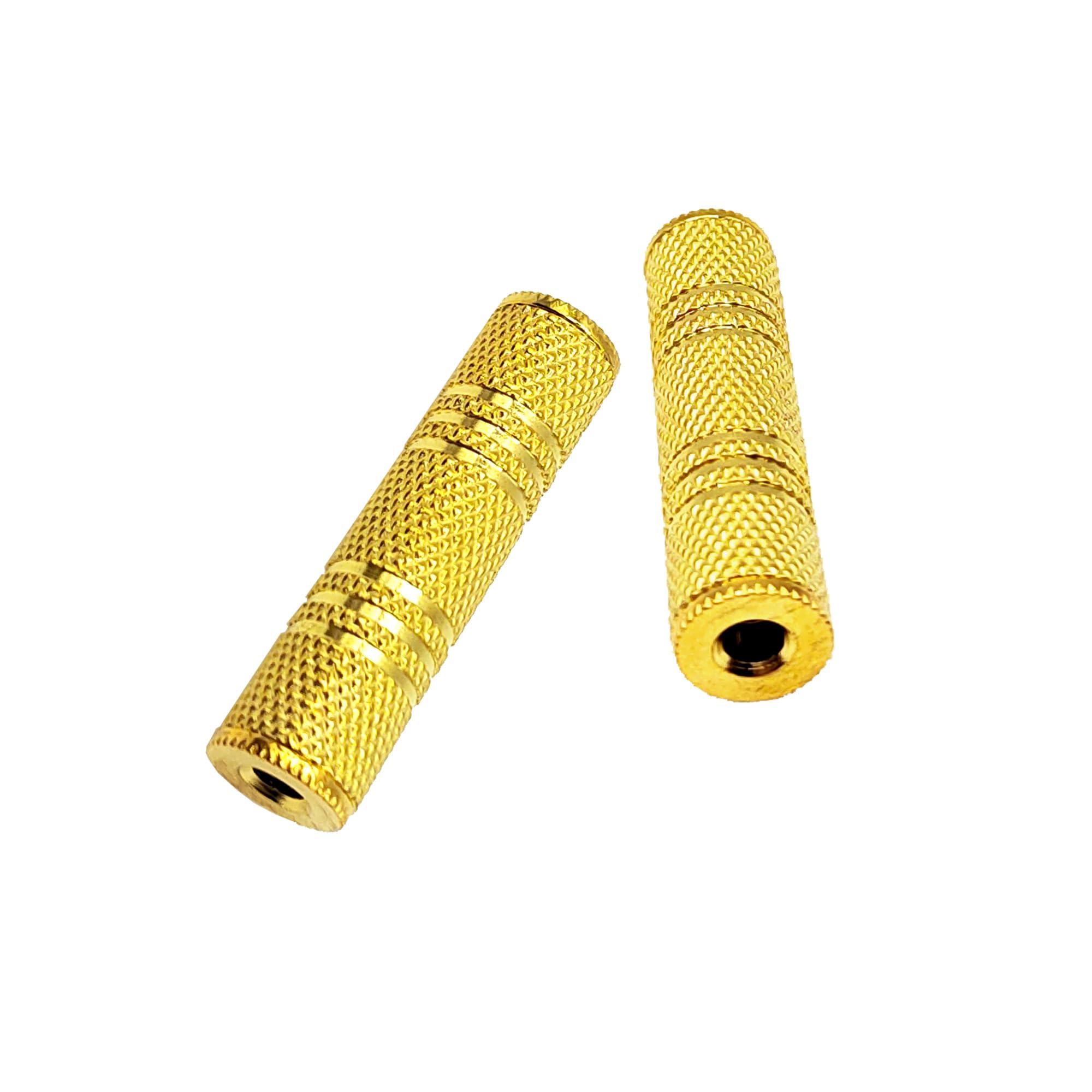 1/8 Zoll TRS TS 3,5 mm Buchse auf Buchse, Koppler Stereo-Adapter für Kopfhörer, AUX auf AUX-Anschluss, 2 Stück