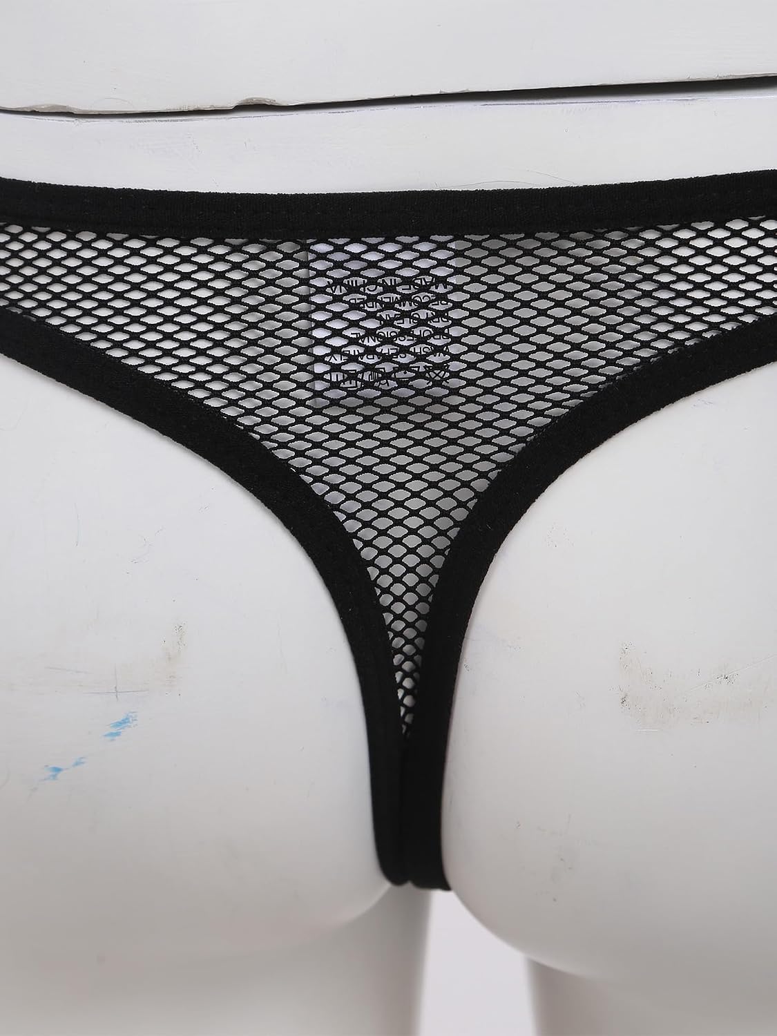 Linjinx Extreme Swimwear for Women Japanese Anime Bra and Panty Set Hollowing Out Fishnet See Through Nightwear