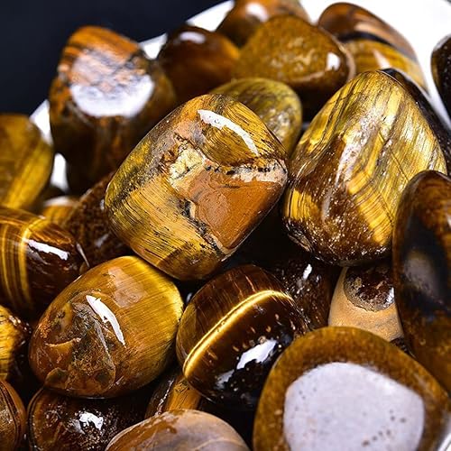 Miniatura 3 de Piedras de cristal curativas para ojos de tigre, piedras preciosas curativas de Reiki grandes de 1.25 a 2.0 pulgadas, piedras preciosas pulidas