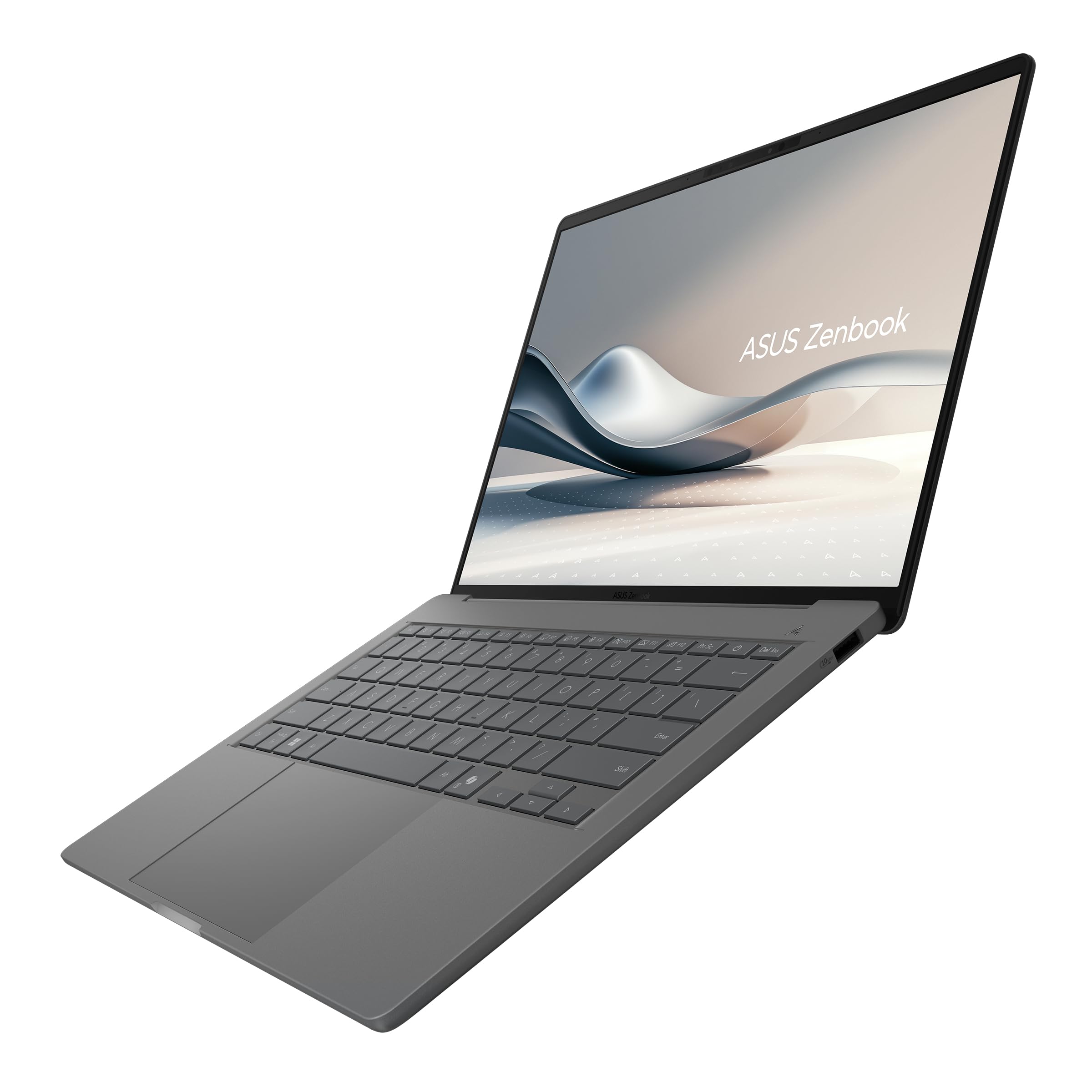 ASUS Zenbook A14 OLED UX3407QA-QD349W Copilot + PC 14" WUXGA (Qualcomm Snapdragon X1-26-100, 16GB RAM, 1TB SSD, Qualcomm Adreno GPU, Windows 11 Home) Grigio Islandese - Tec. QWERTY