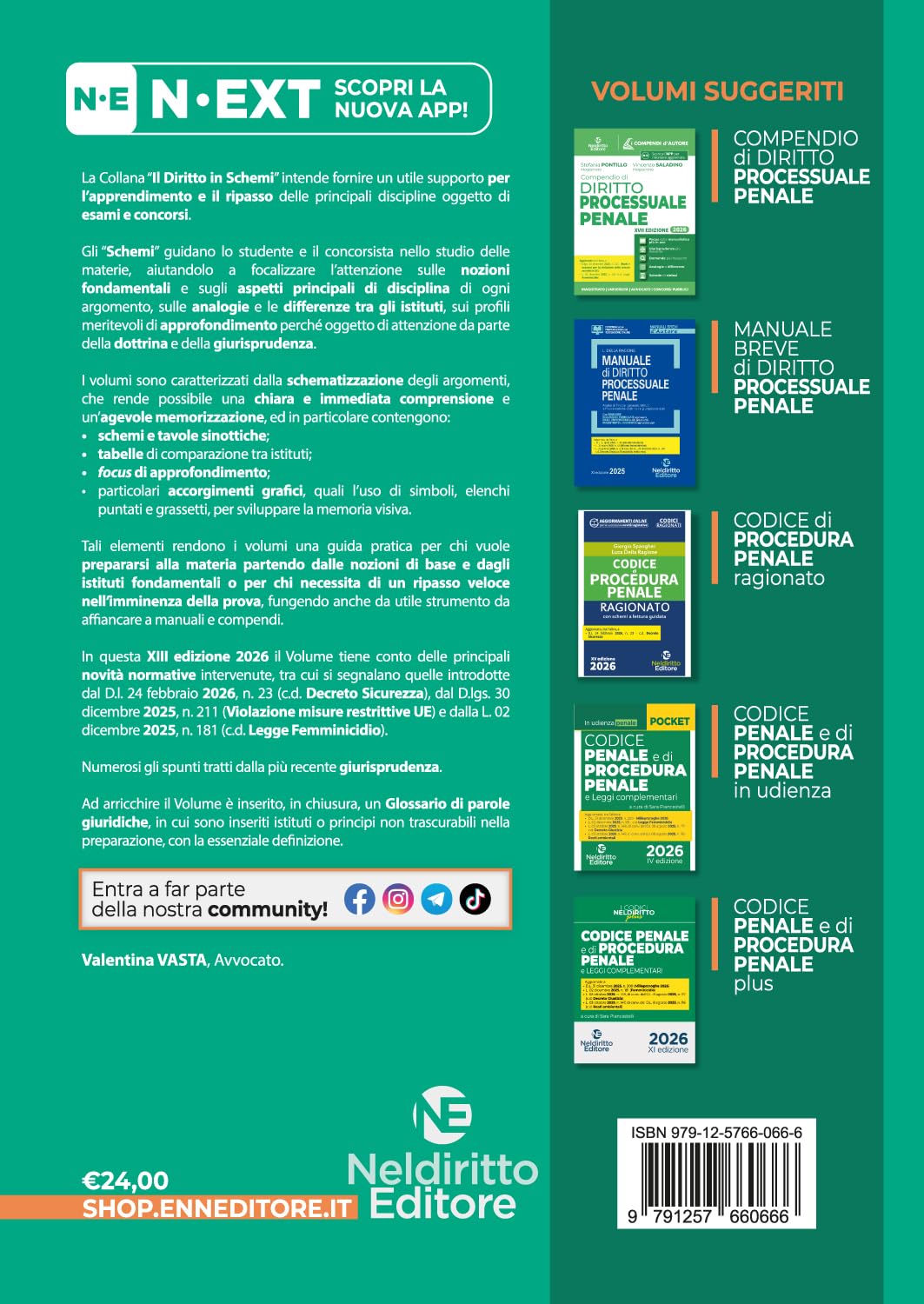 Schemi di procedura penale 2026. Nuova ediz.