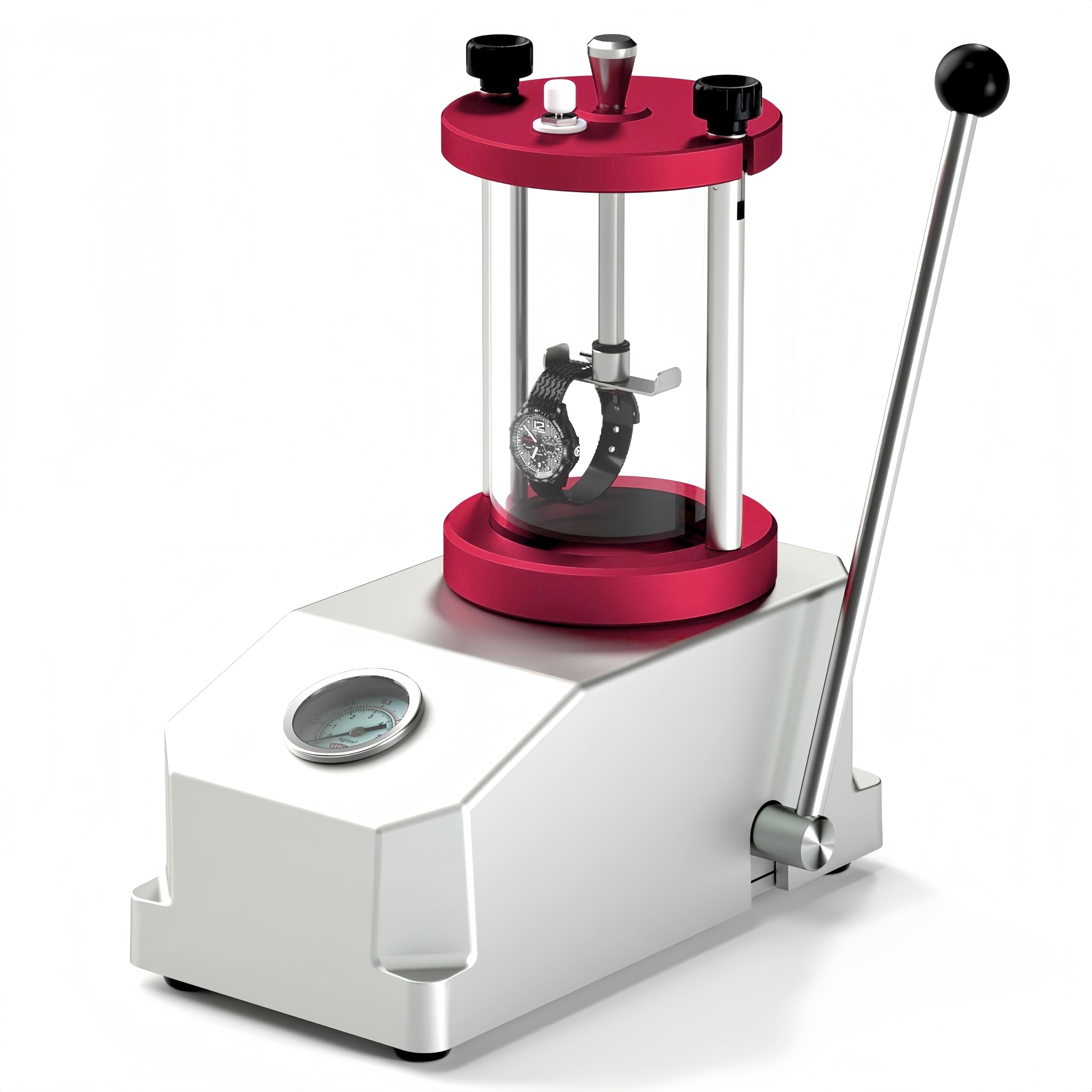 Watch Waterproof Test Tool, Watch Pressure Tester, 2 Watch Case Underwater Resistance Pressure Tester Machine, Waterproof Detector for Watchmaker Watch Repair