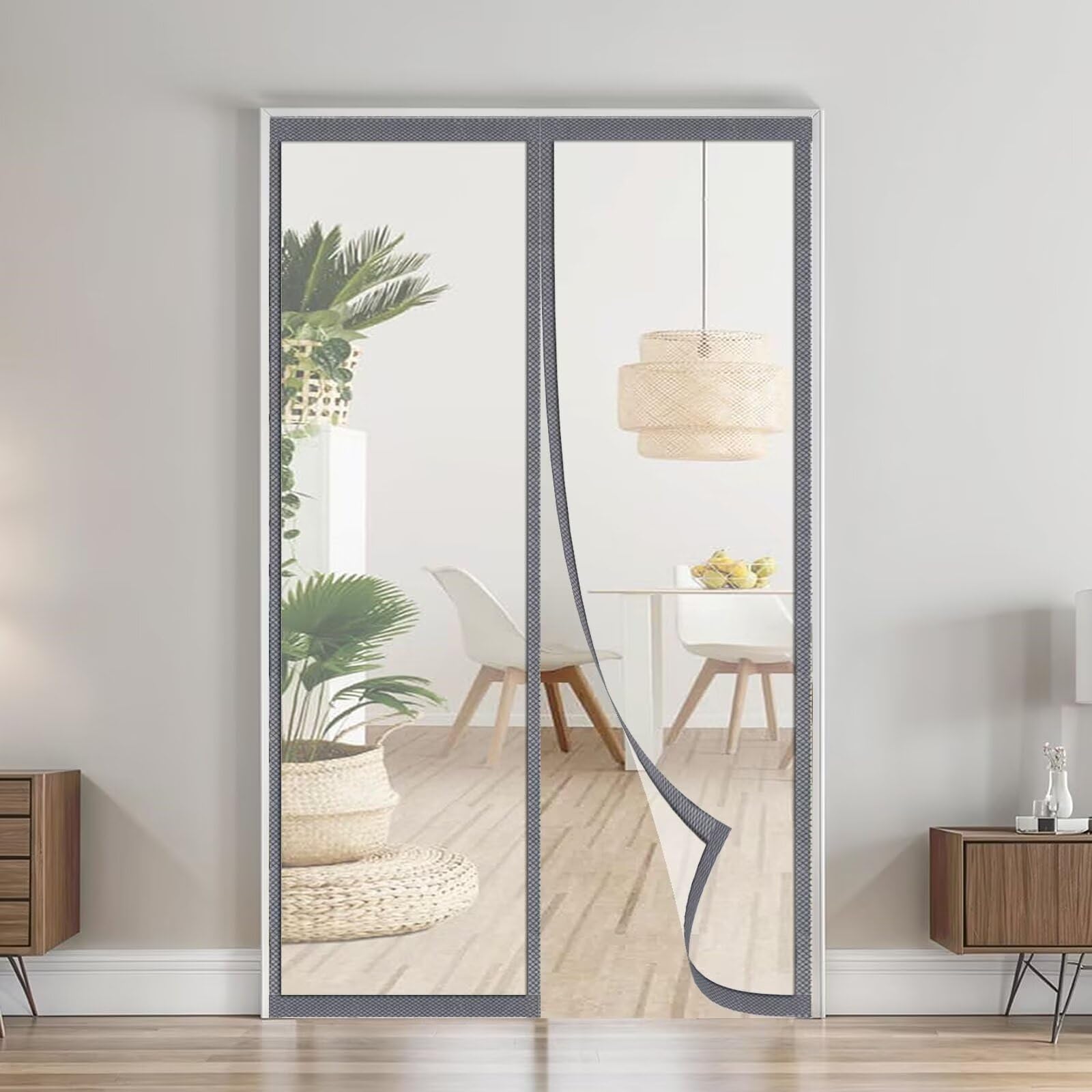Transparent Magnet Wärmeschutzvorhang Tür 130x220cm,Thermo Türvorhang,Isolier Schutz Vorhang,Selbstschließend,Haustierfreundlich,Wasserdicht, Winddicht,Stromsparen