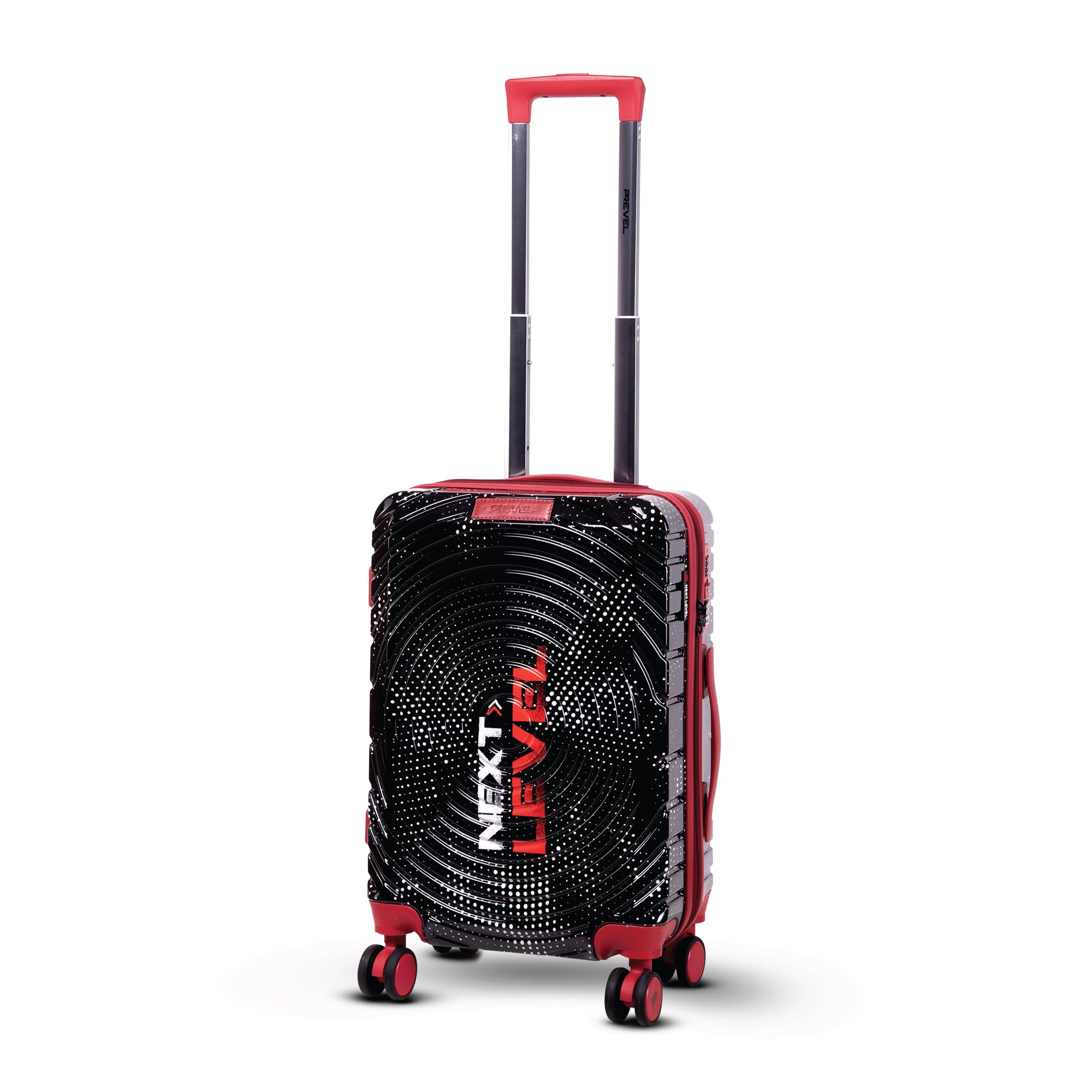 Next Level 50 cm Cabin Polycarbonate Trolley Bag for Travel | Hard Shell 8 Spinner Wheels Luggage | 360° Spinner | Water Repellent | Magma Black Suitcase | Ideal for Trips & Holidays-image-2